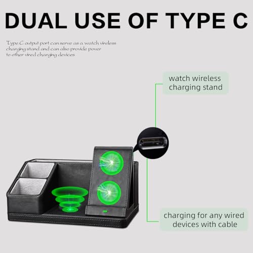 LADSTAG 3-in-1 Desk Organizer with Wireless Charger