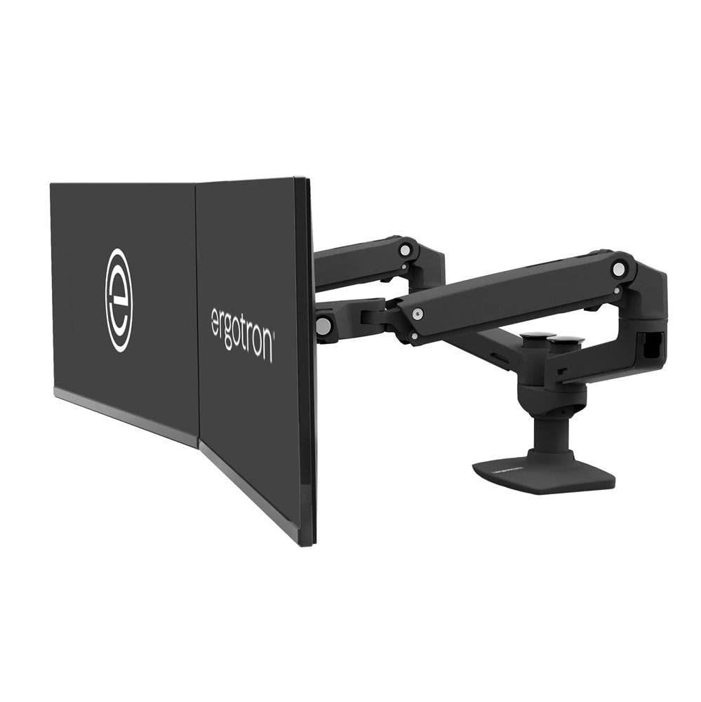 Ergotron – LX Dual Monitor Arm, VESA Desk Mount