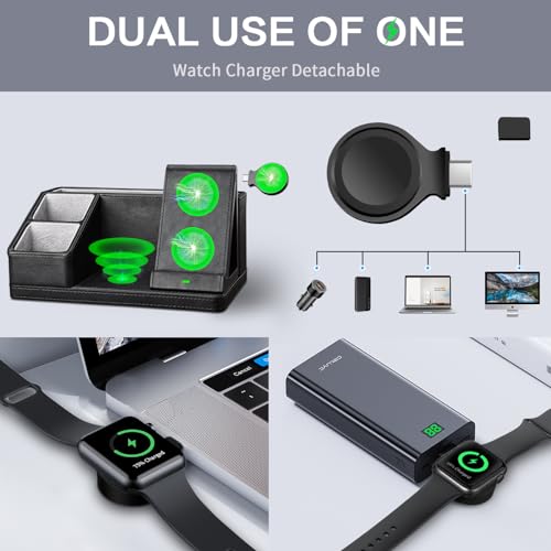 LADSTAG 3-in-1 Desk Organizer with Wireless Charger