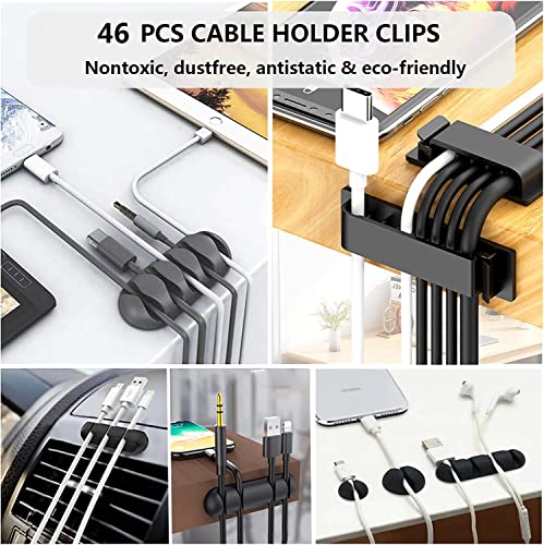 N NOROCME 192-Piece Cable Management Kit with Wire Sleeves
