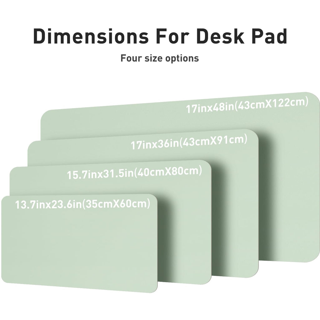 Waterproof PU Leather Desk Pad & Mouse Pad with Non-Slip Base