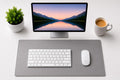 Triple C Tech Waterproof PU Leather Desk Mat with Stitched Edges