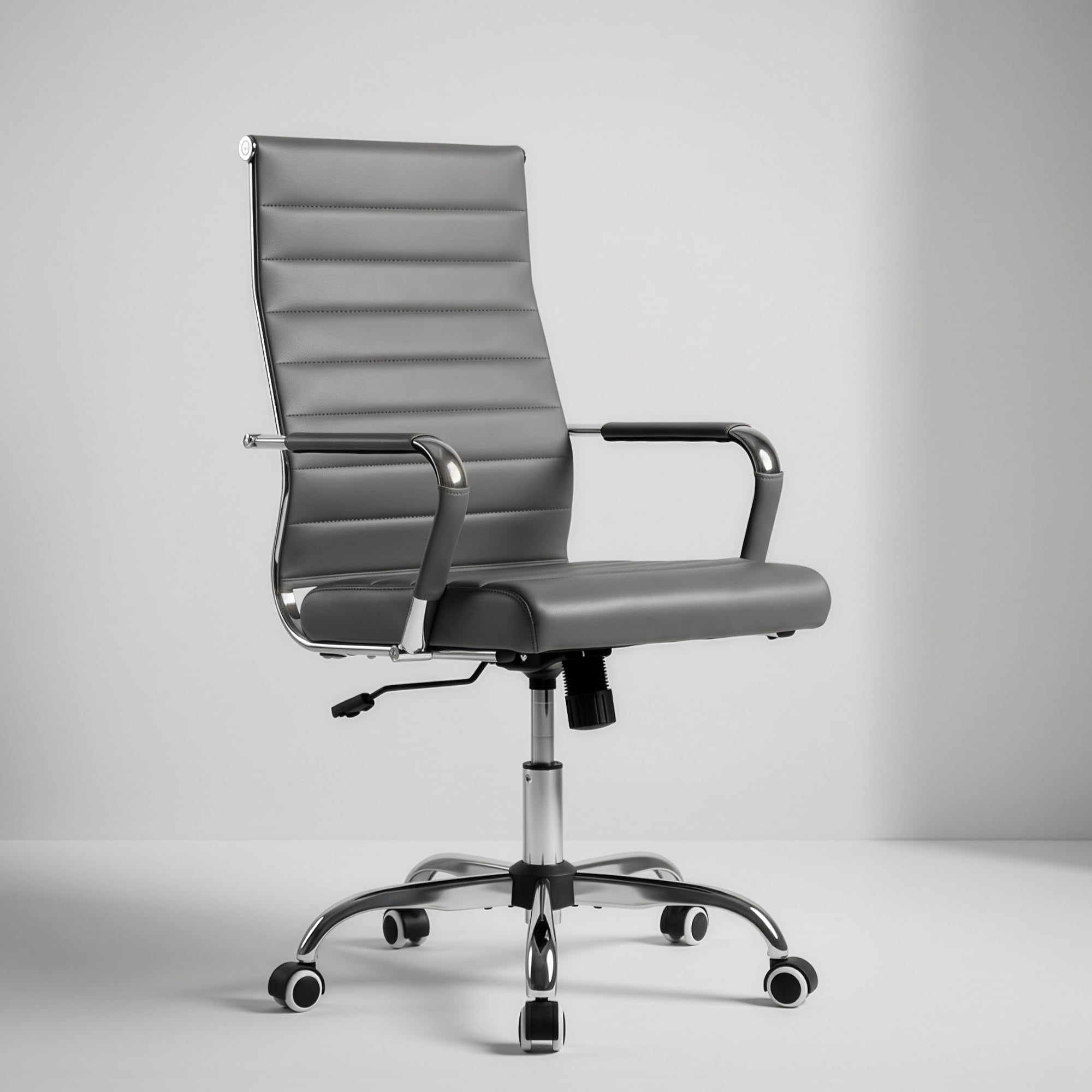 Okeysen Ergonomic Leather Office Chair with Swivel Base