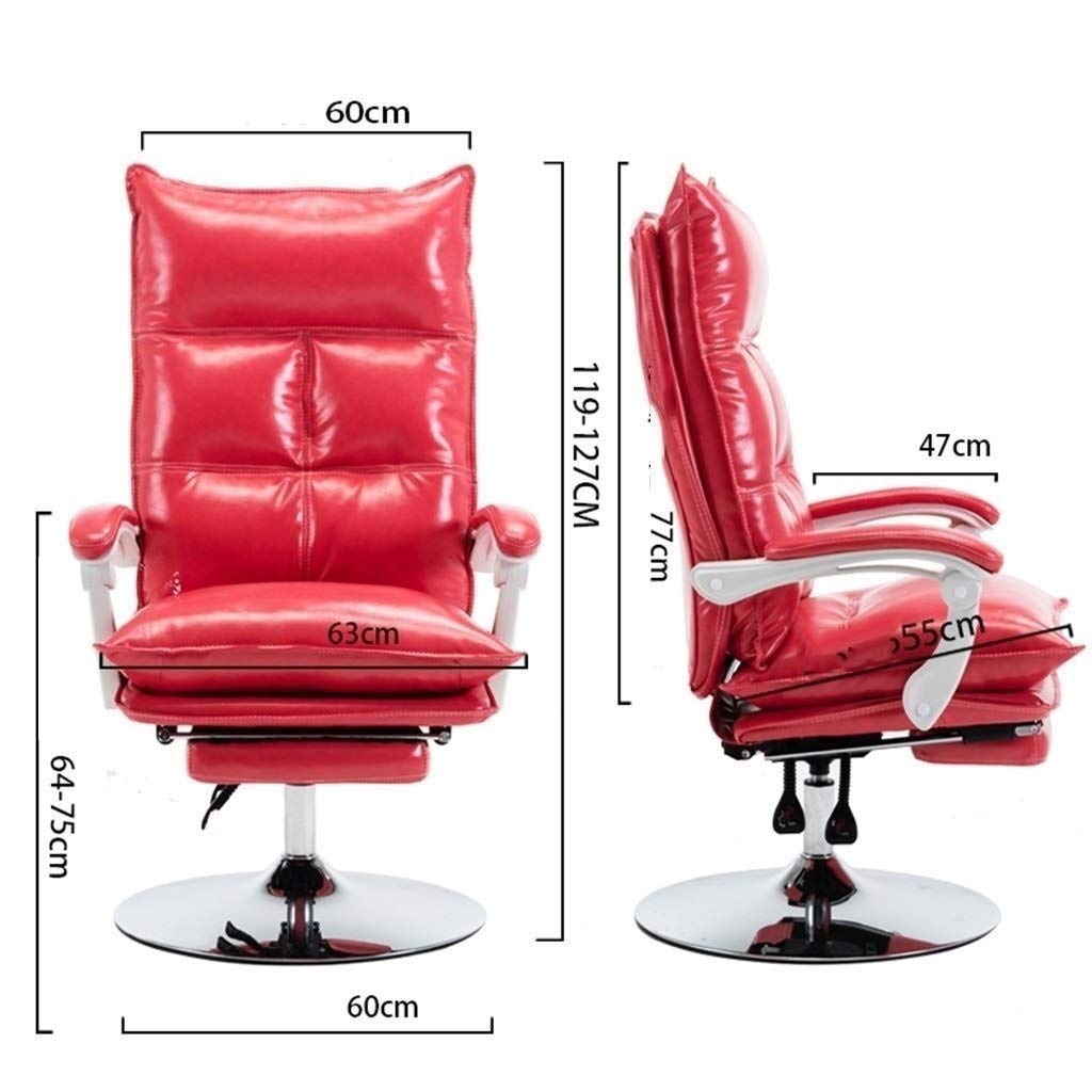 High Back Office Chair Ergonomic Desk PU Leather Computer Task Rolling Swivel Stool Executive with Lumbar Support for Home