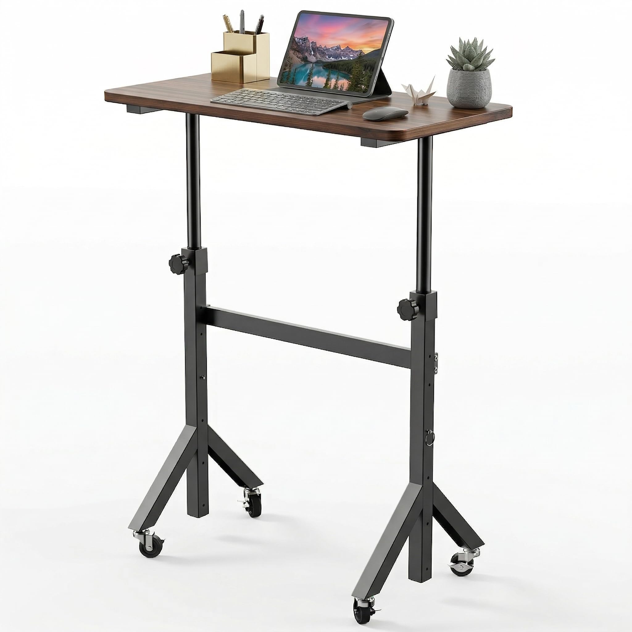 HUANUO Portable Adjustable-Height Mobile Standing Desk