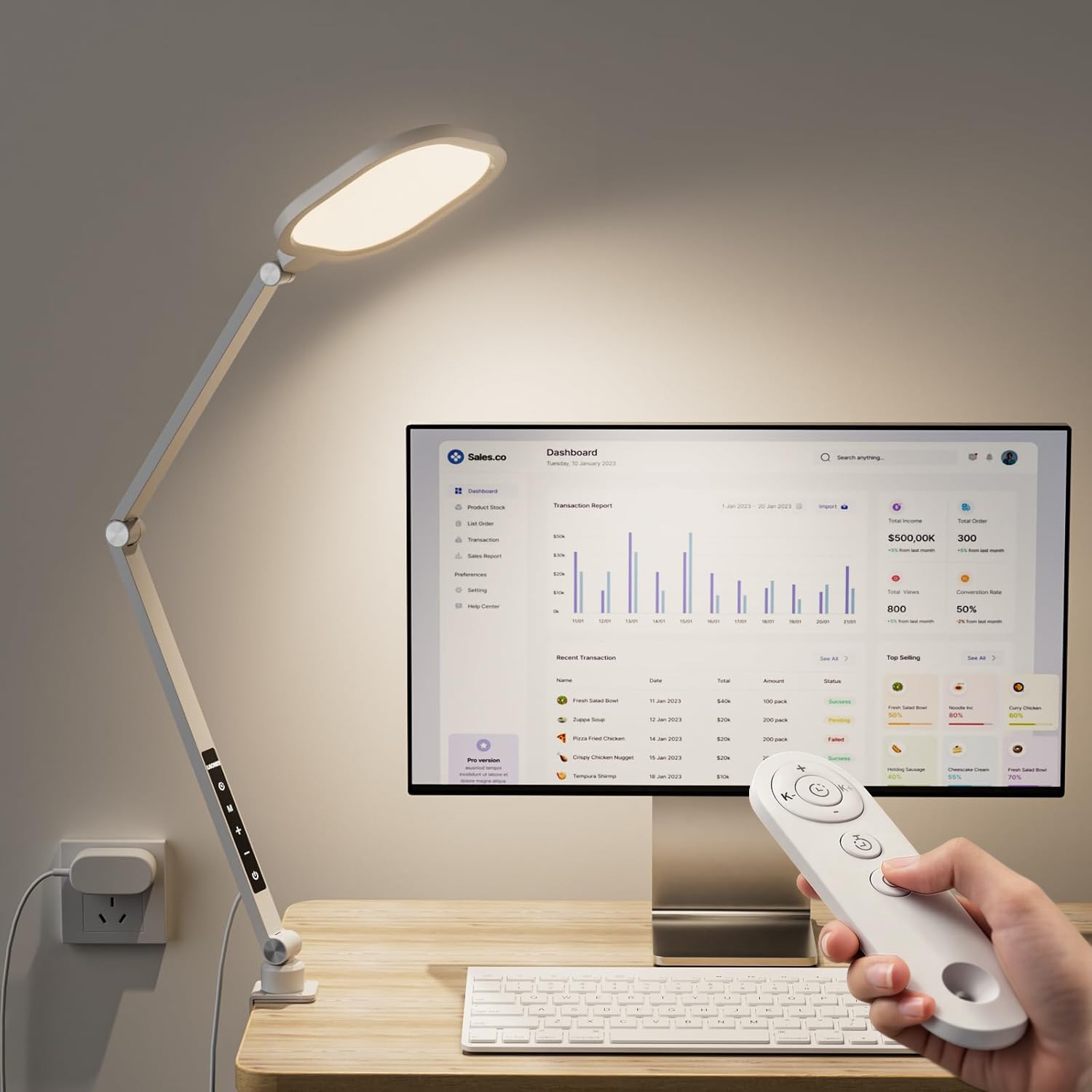 LitONES LED Clamp Desk Lamp for Home Office Lighting