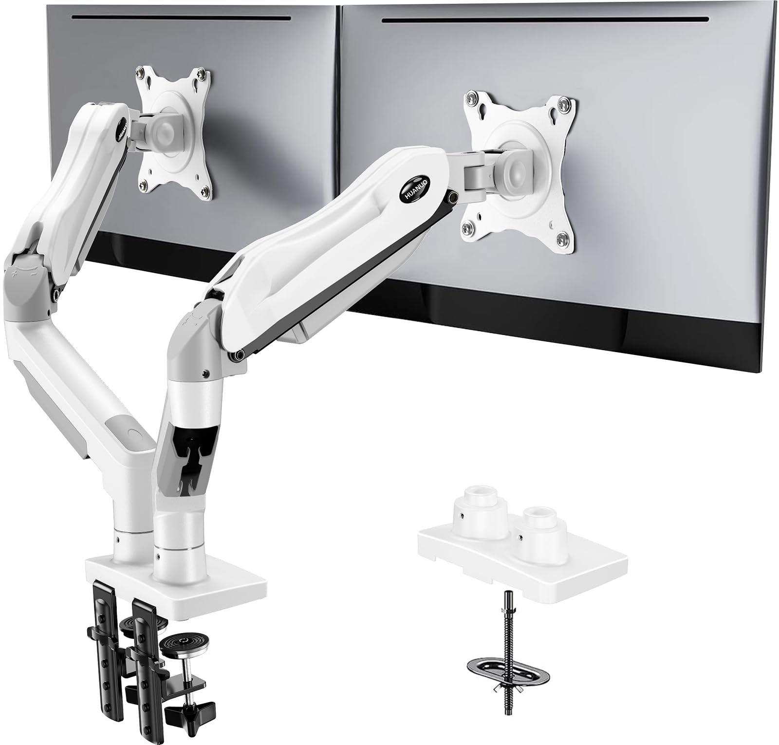 HUANUO Dual Monitor Stand for 13-32 Inch Screens