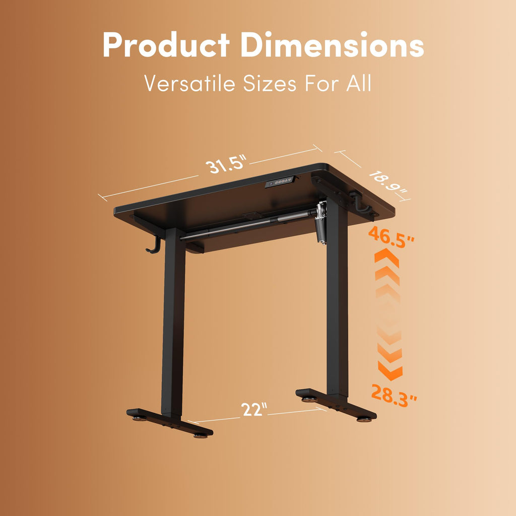 FEZIBO Standing Desk Electric Height Adjustable