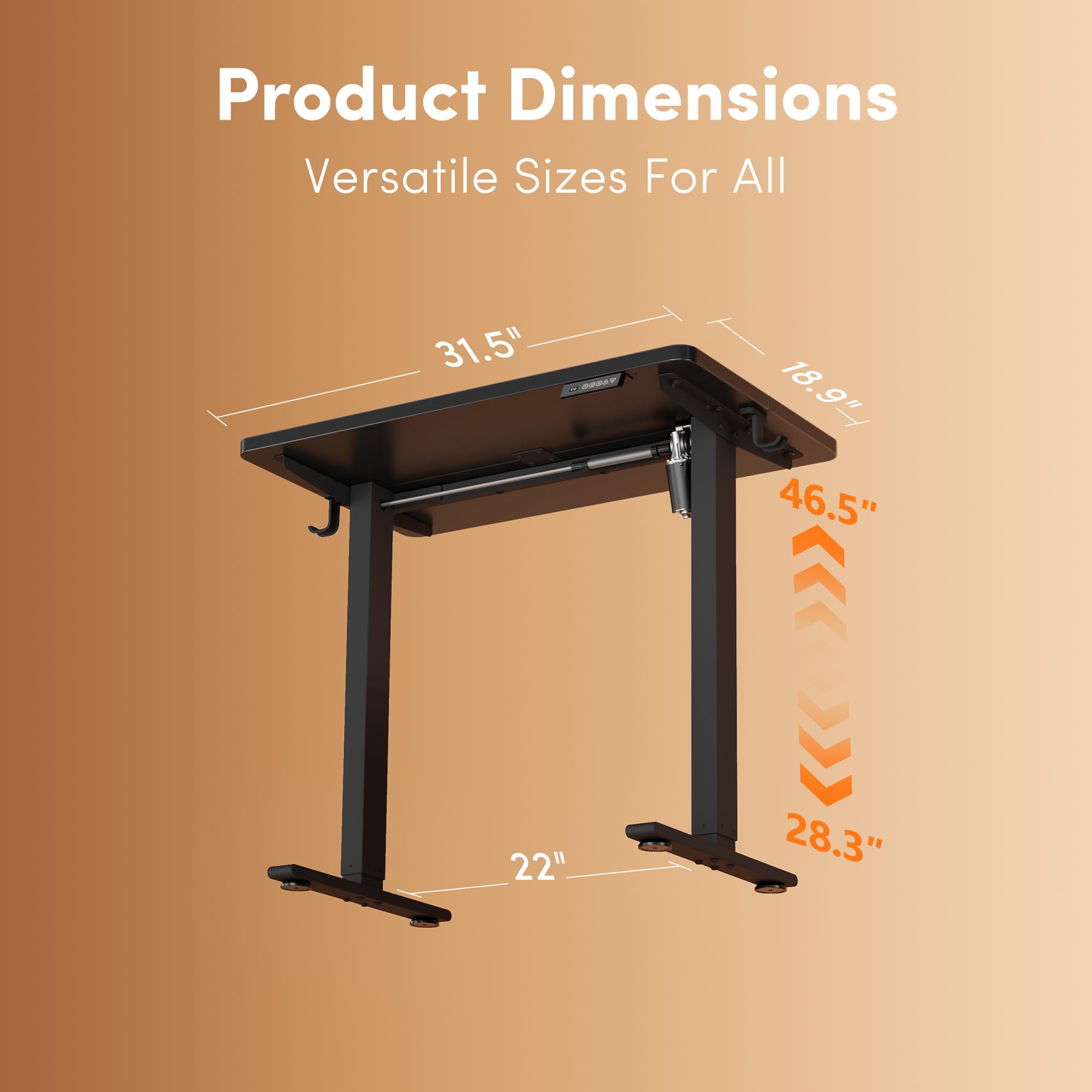 FEZIBO Standing Desk Electric Height Adjustable