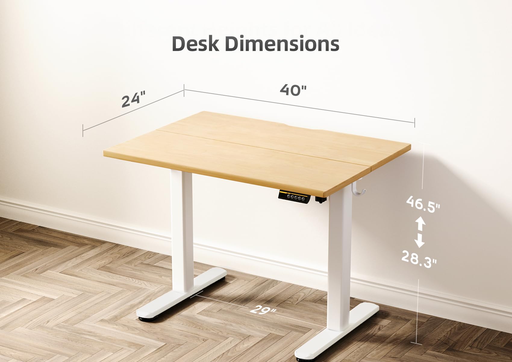 Claiks Electric Standing Desk with Adjustable Height