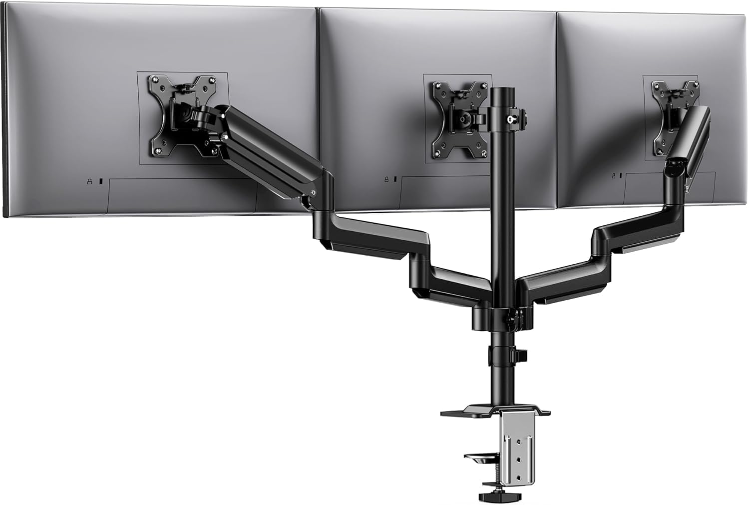 HUANUO Triple Monitor Mount for 13-27 Inch Screens