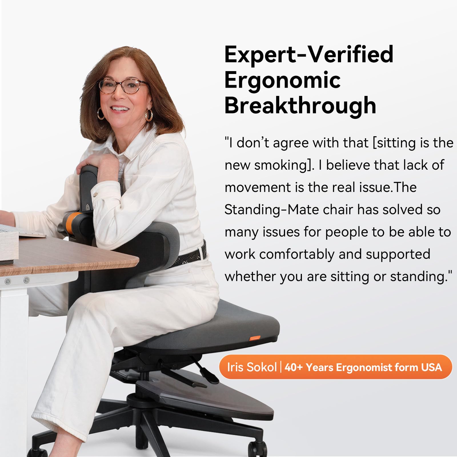 Newtral 6-in-1 Ergonomic Sit-Stand Perch Stool