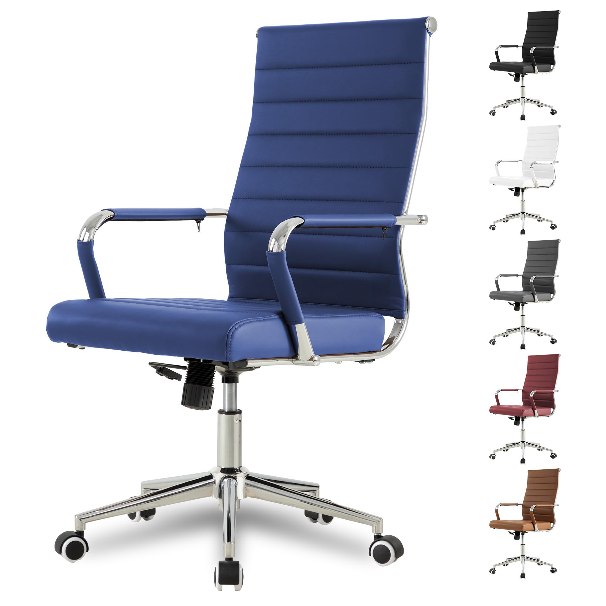 Okeysen Ergonomic Leather Office Chair with Swivel Base