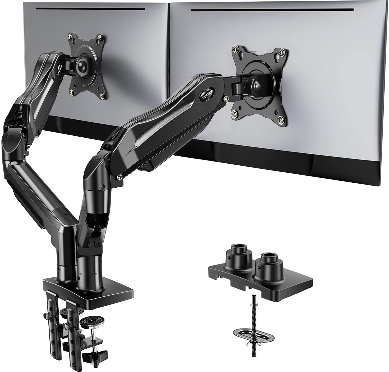 HUANUO Dual Monitor Stand for 13-32 Inch Screens