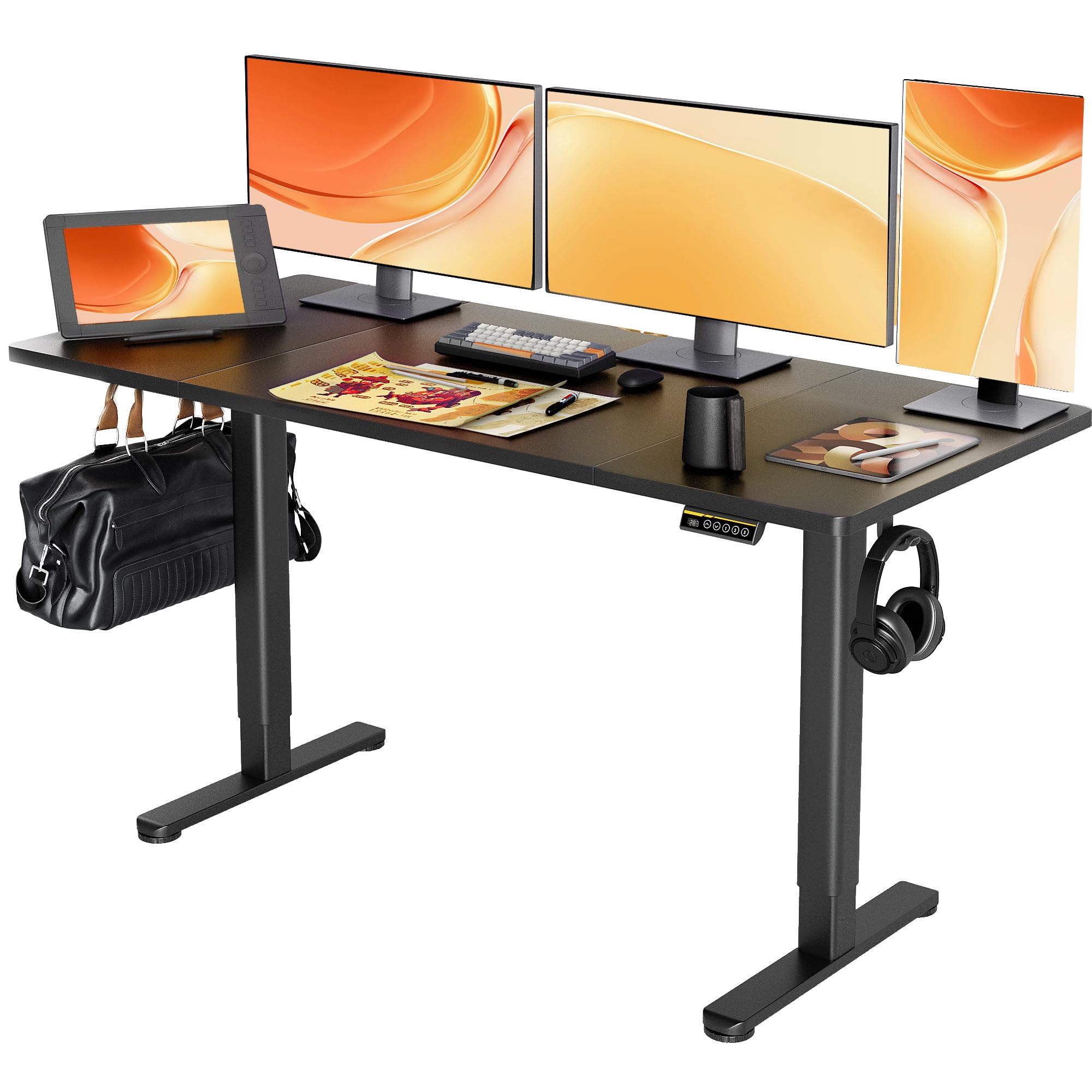 Claiks Electric Standing Desk with Adjustable Height
