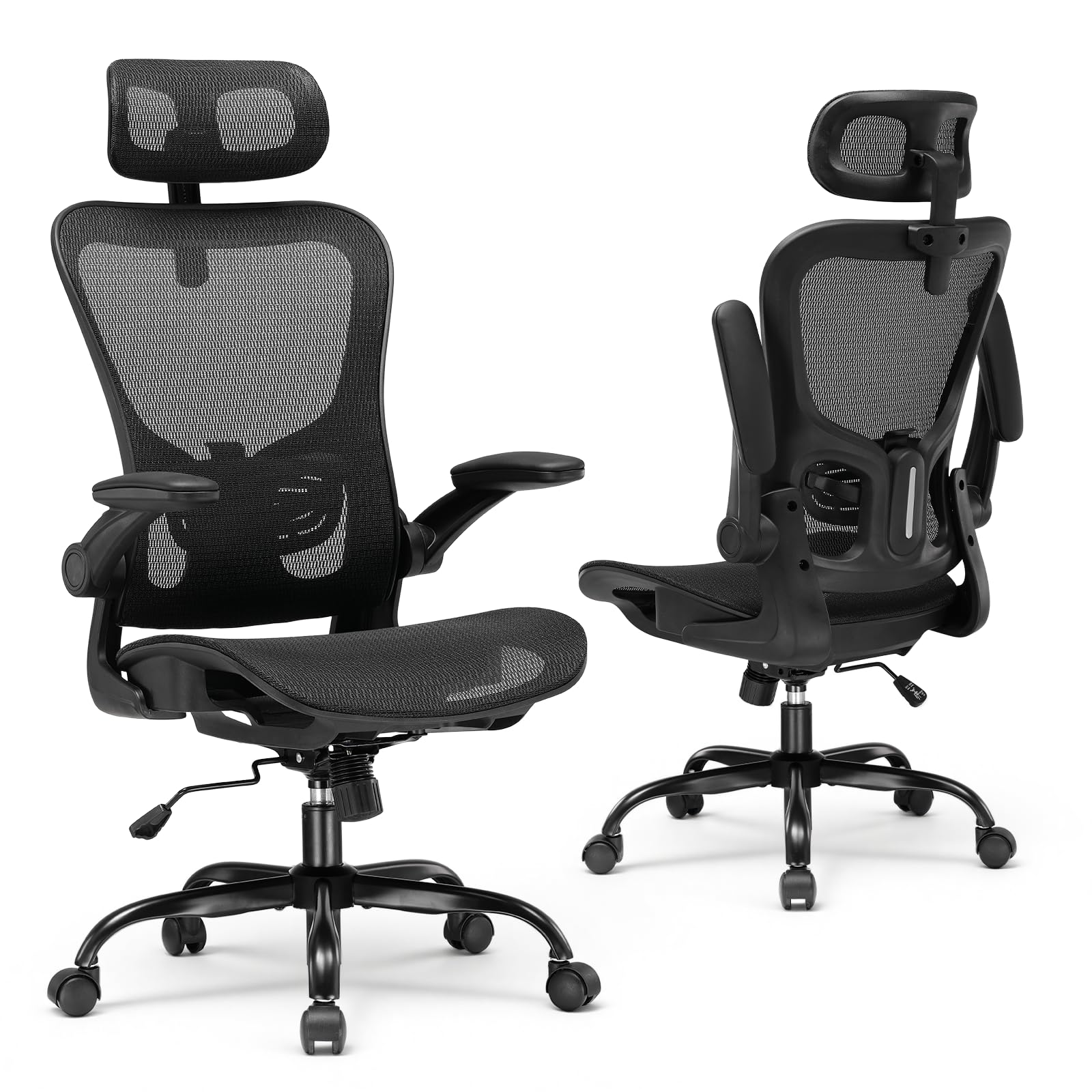 GTPLAYER High-Back Mesh Office Chair with Adjustable Lumbar Support
