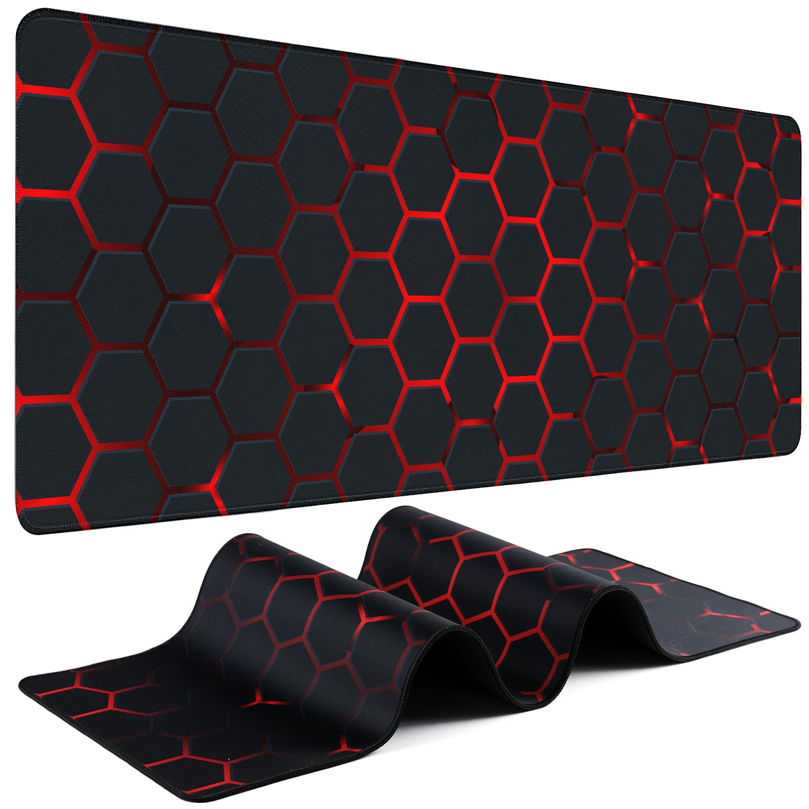 31.5-Inch Extended Gaming Mouse Pad with Non-Slip Base