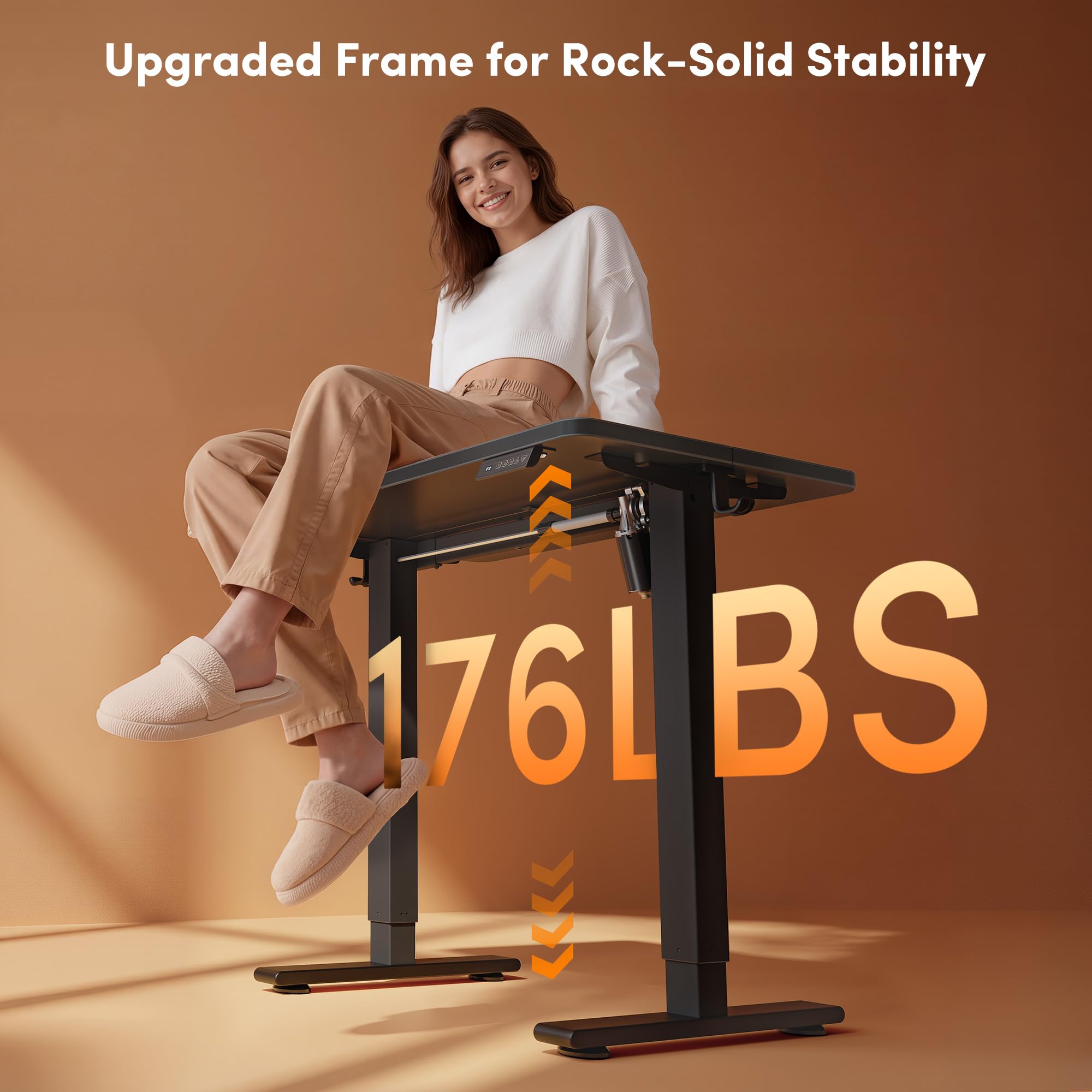 FEZIBO Standing Desk Electric Height Adjustable
