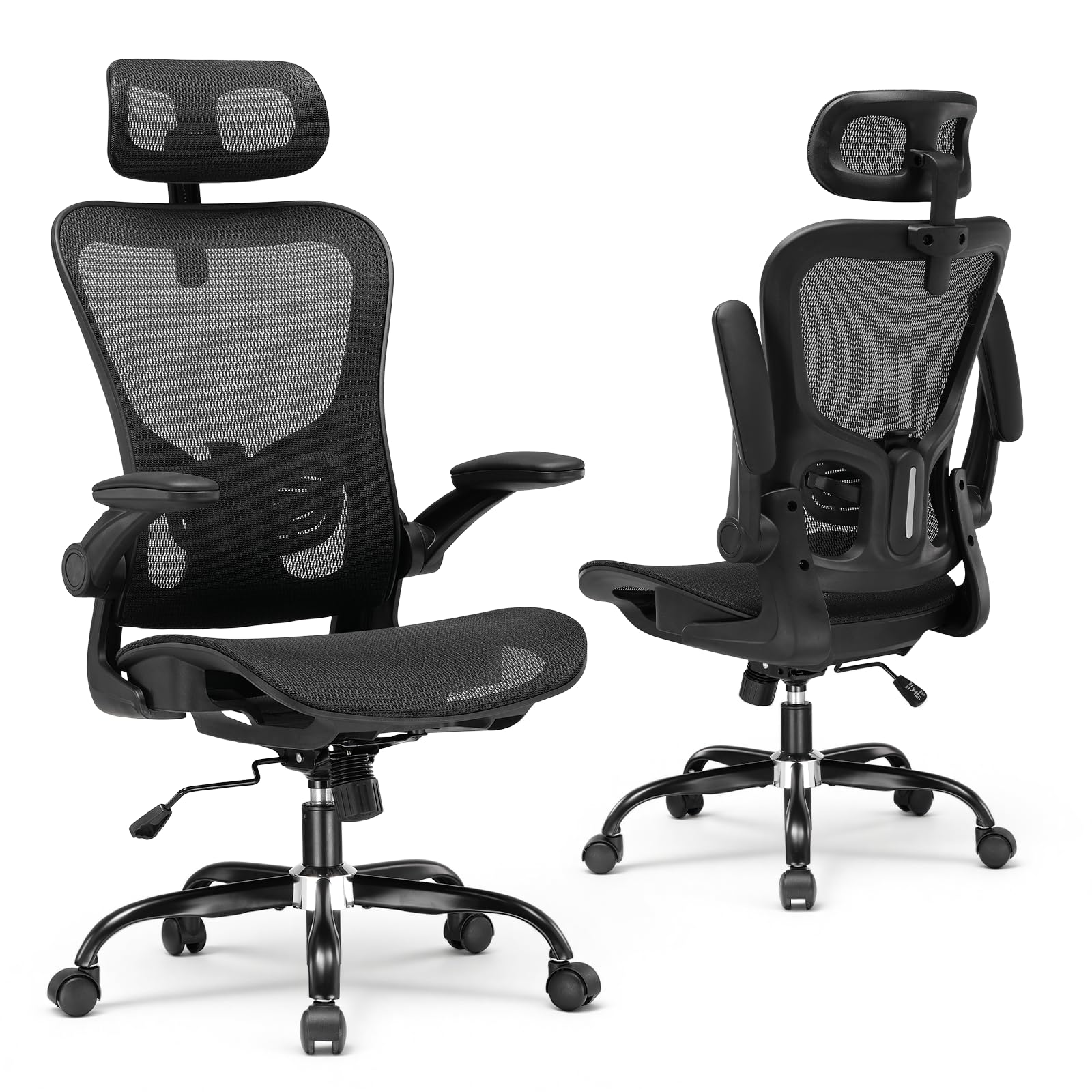 GTPLAYER High-Back Mesh Office Chair with Adjustable Lumbar Support