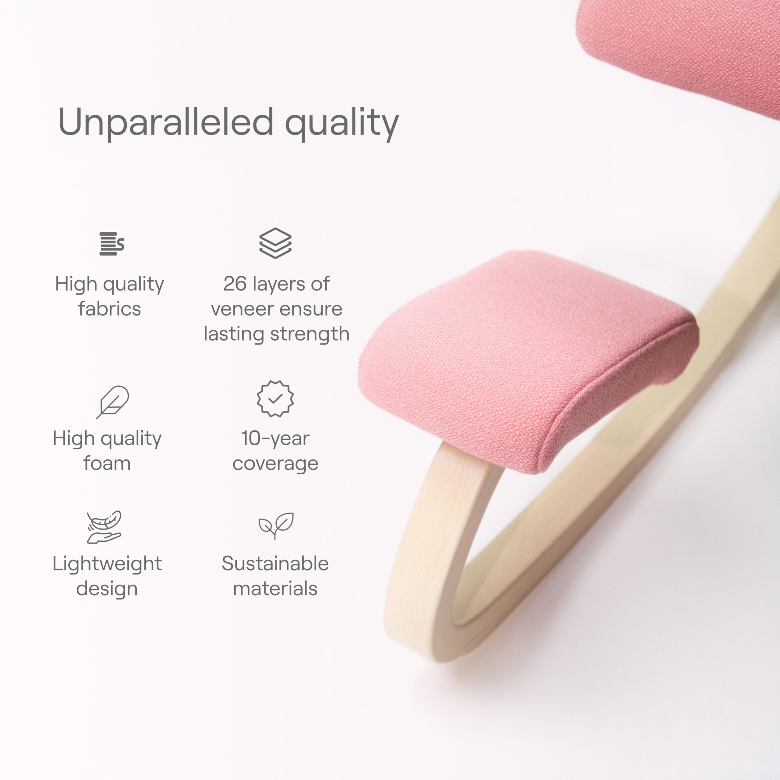 Varier Variable Ergonomic Kneeling Chair with Rocking Base