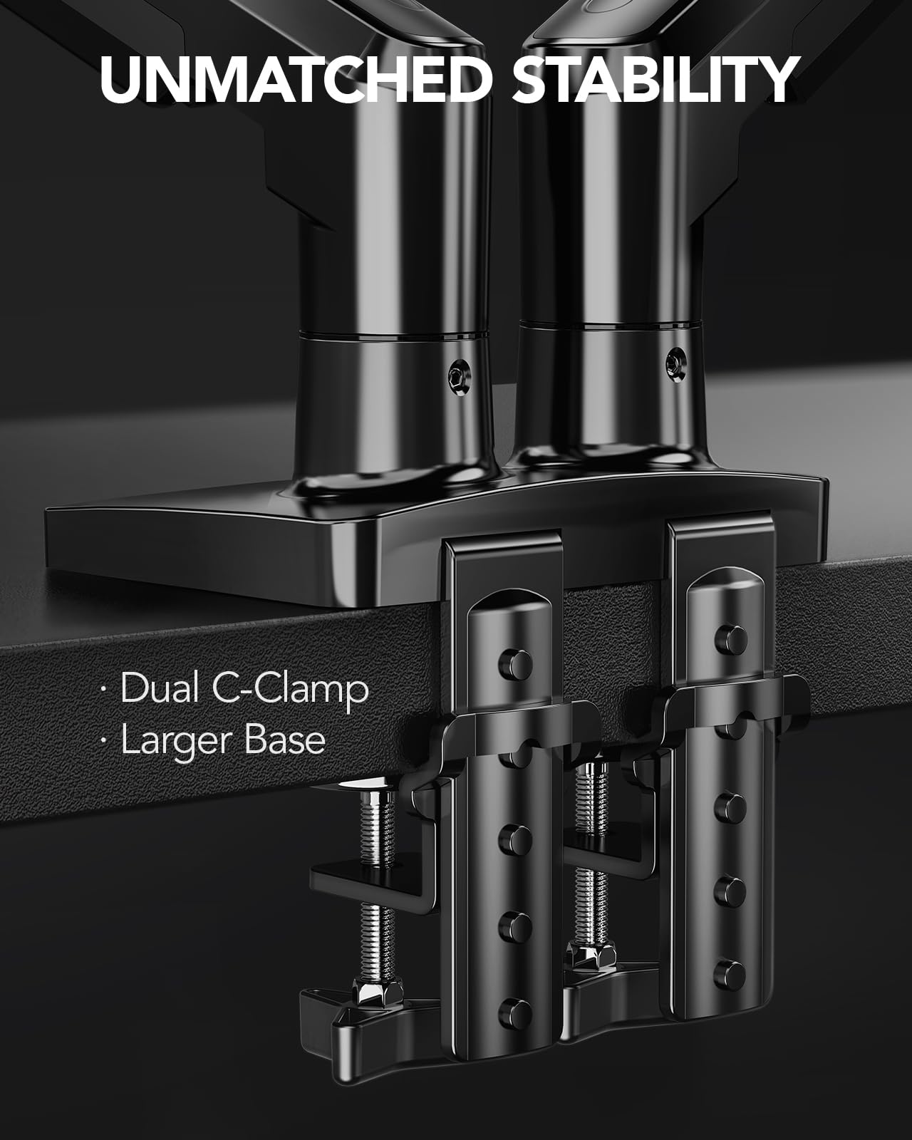 HUANUO Dual Monitor Stand for 13-32 Inch Screens