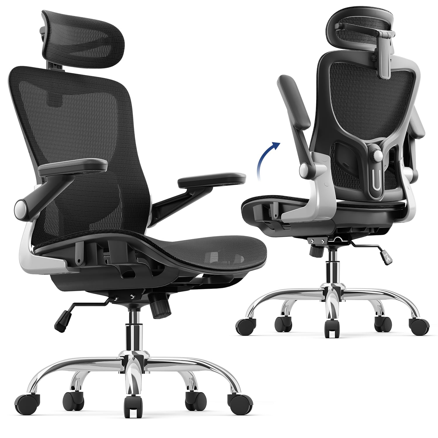 Ergonomic Office Chair with Adjustable Lumbar Support