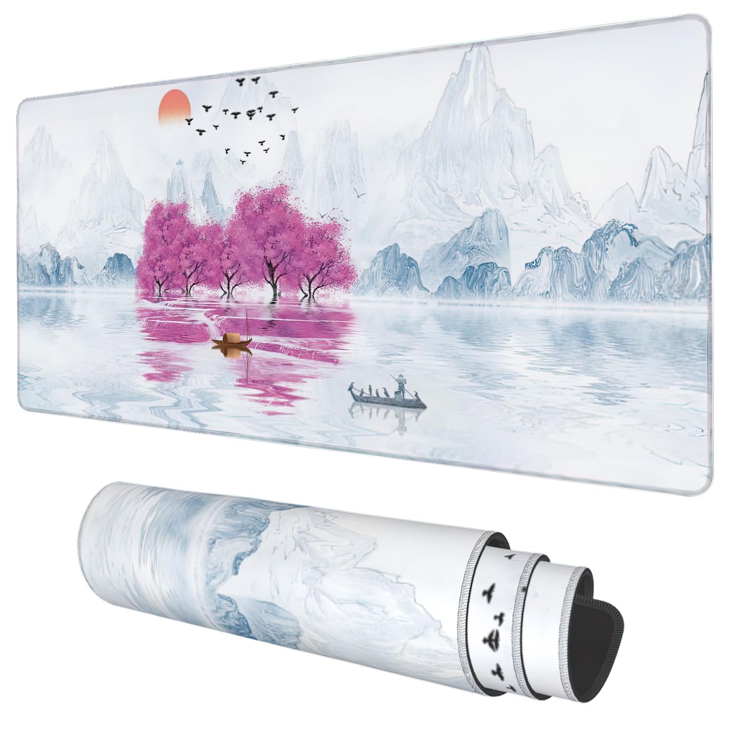 Large Extended Gaming Mouse Pad with Non-Slip Base