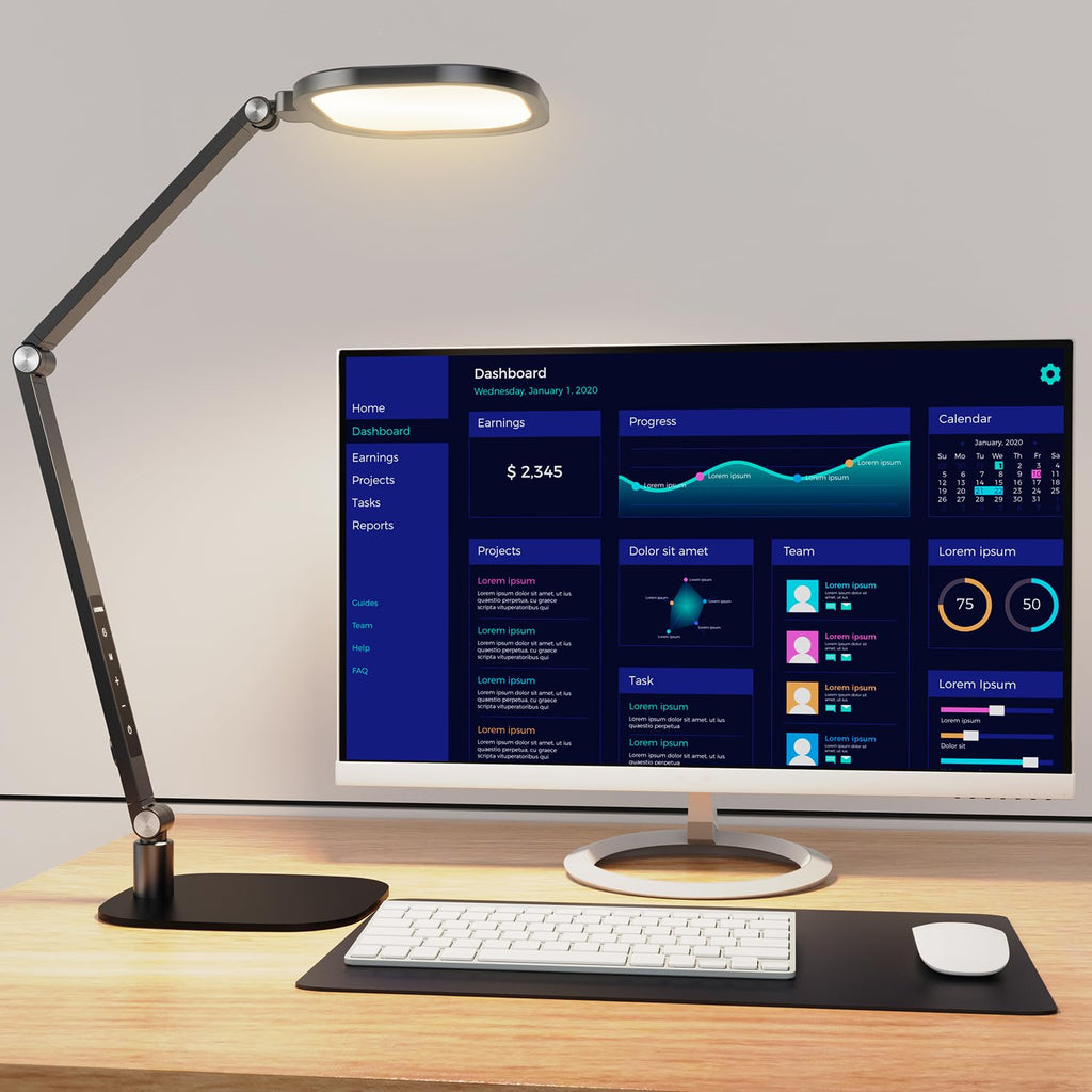 LitONES Edge-Lit LED Desk Lamp for Home Office
