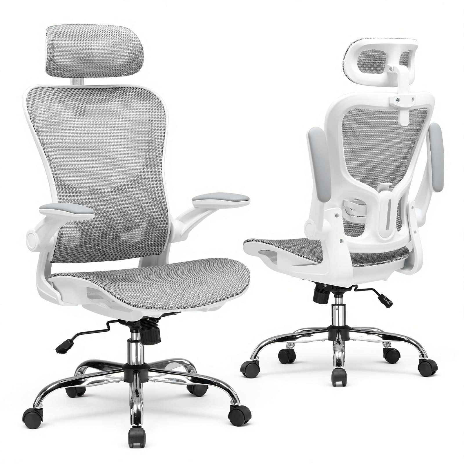 GTPLAYER High-Back Mesh Office Chair with Adjustable Lumbar Support