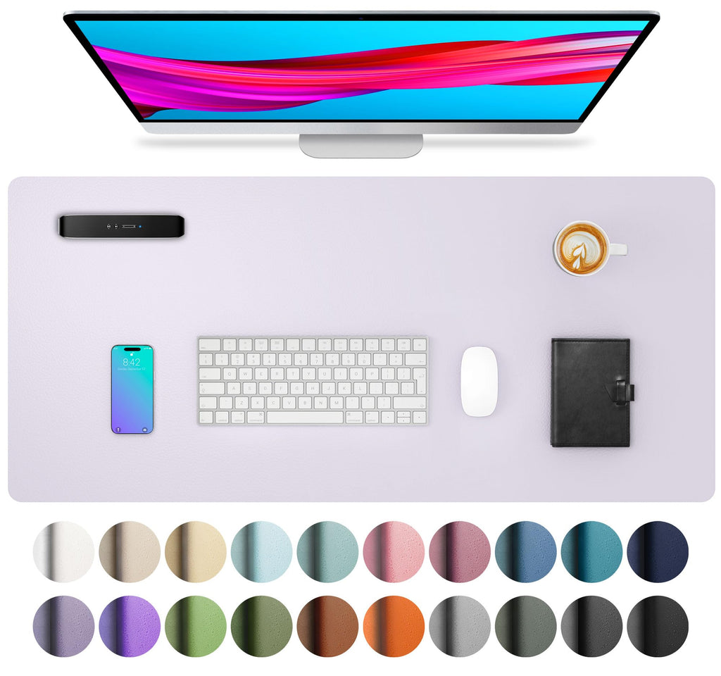 Waterproof PU Leather Desk Pad & Mouse Pad with Non-Slip Base