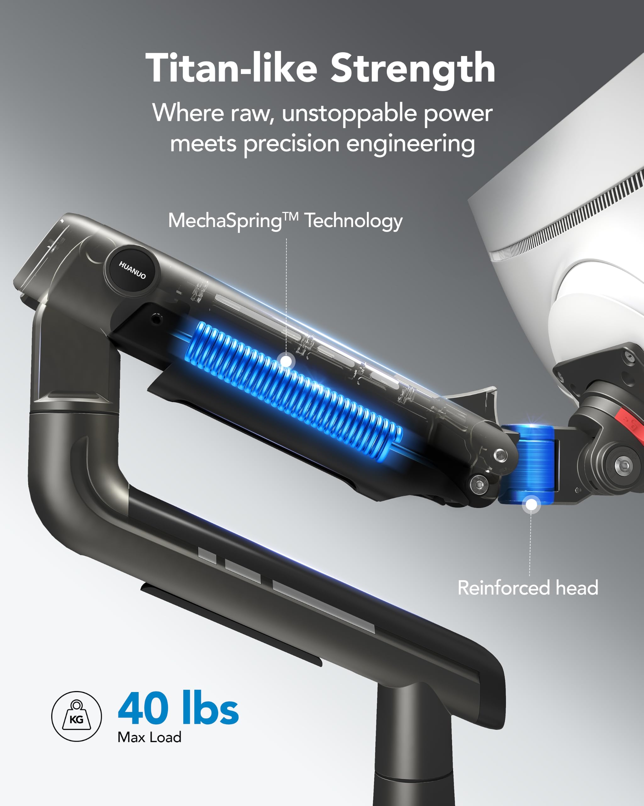 HUANUO Heavy-Duty Monitor Arm for Ultrawide Screens