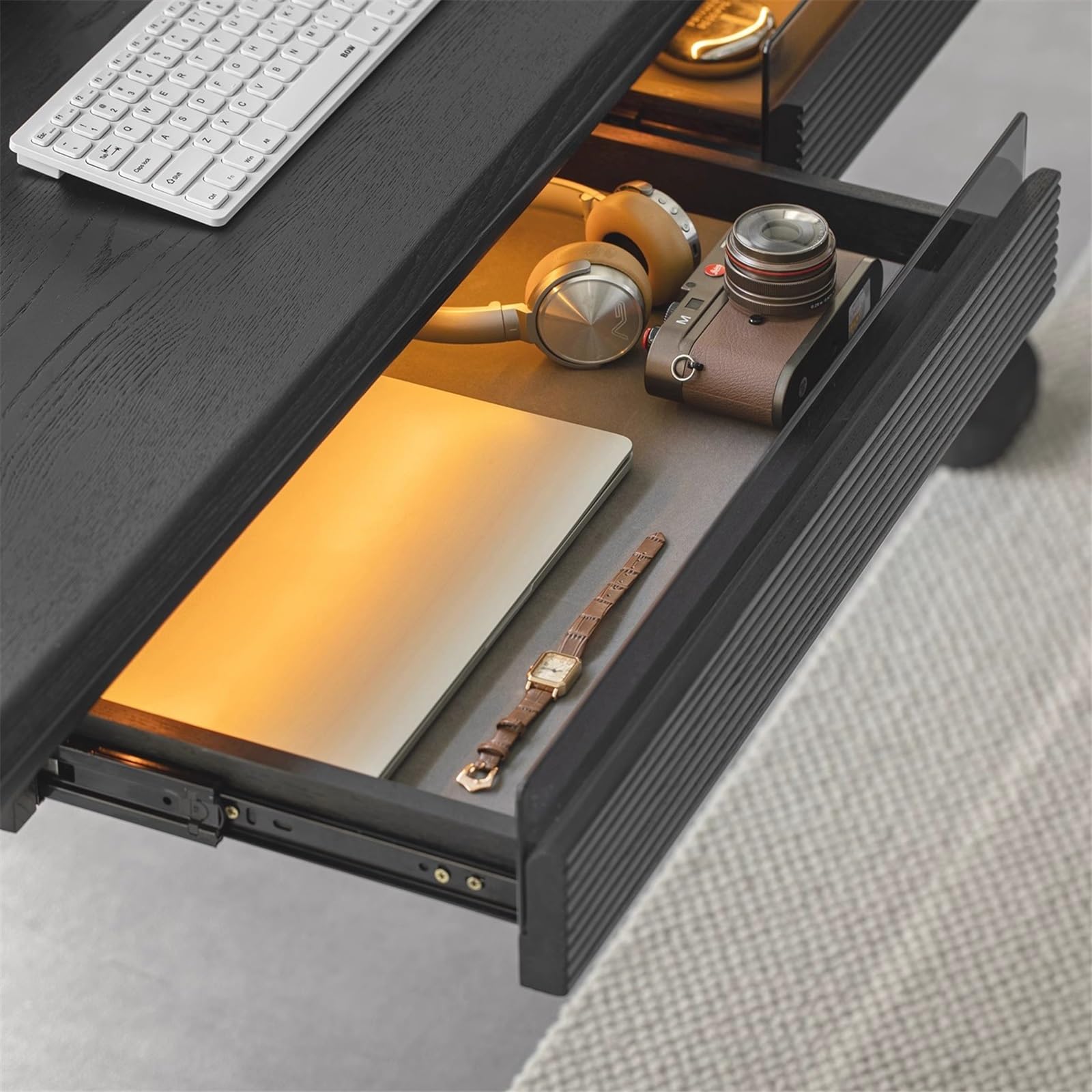 Jingzai202405 Electric Standing Desk with 2 Drawers