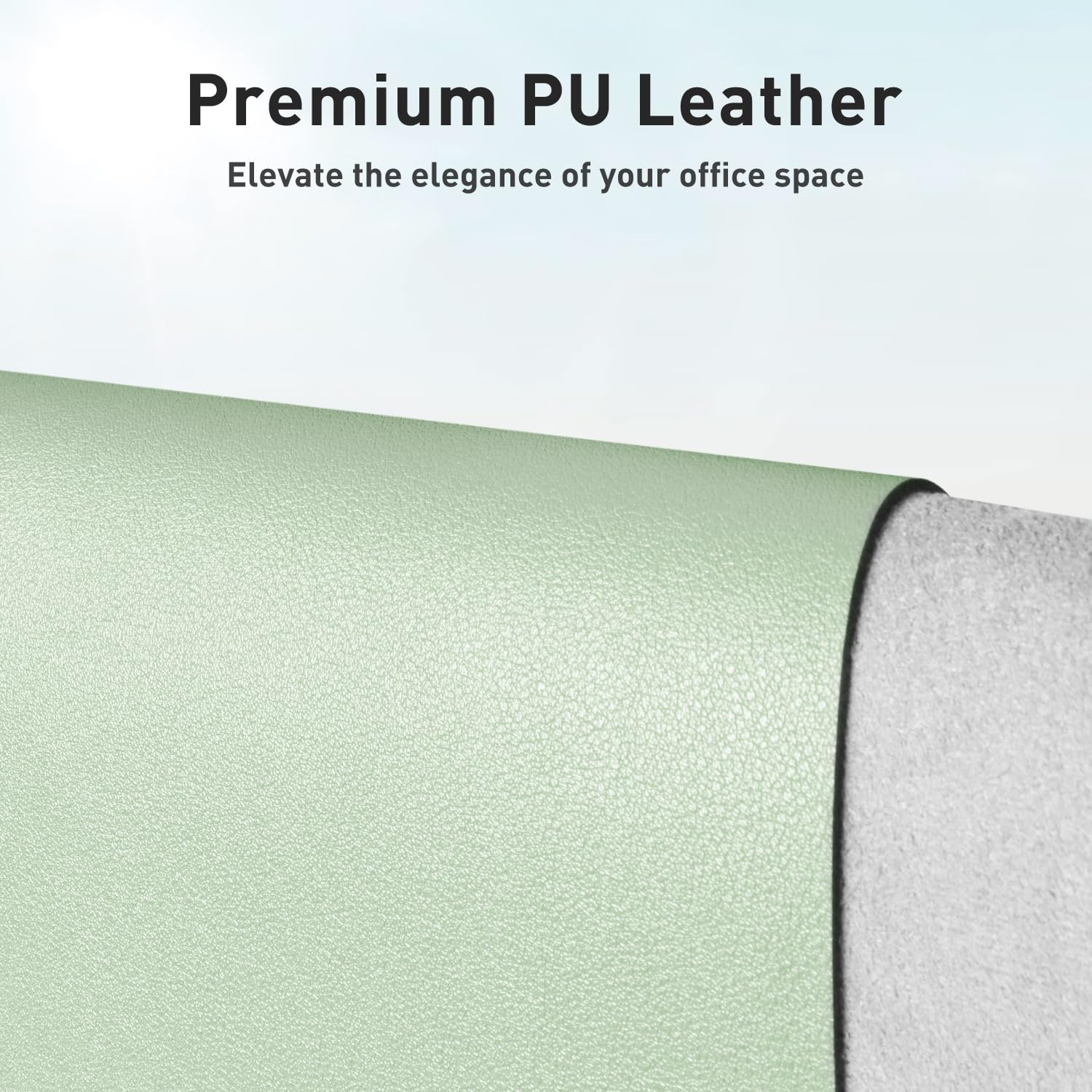 Waterproof PU Leather Desk Pad & Mouse Pad with Non-Slip Base