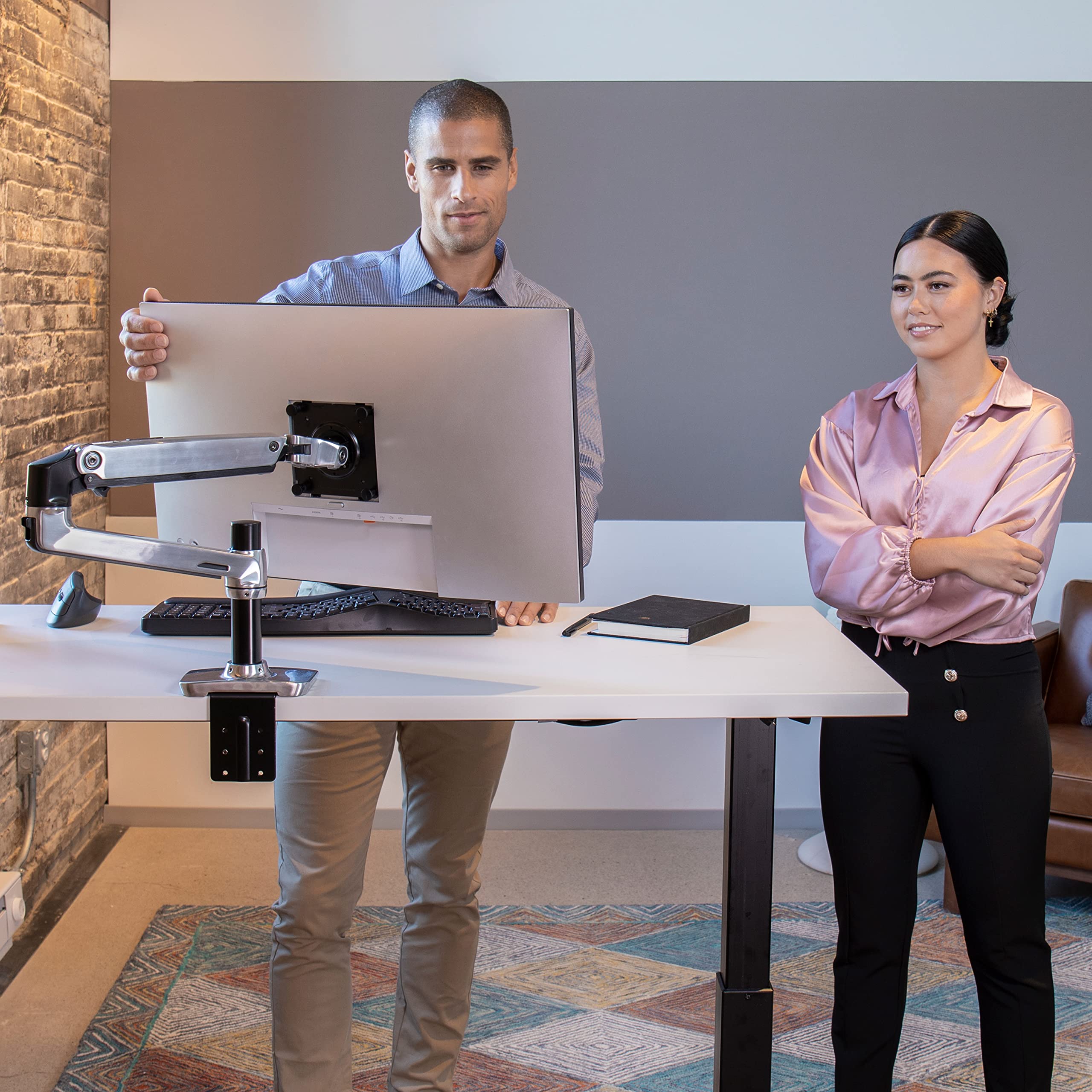 Ergotron LX Premium Single Monitor Arm with VESA Desk Mount