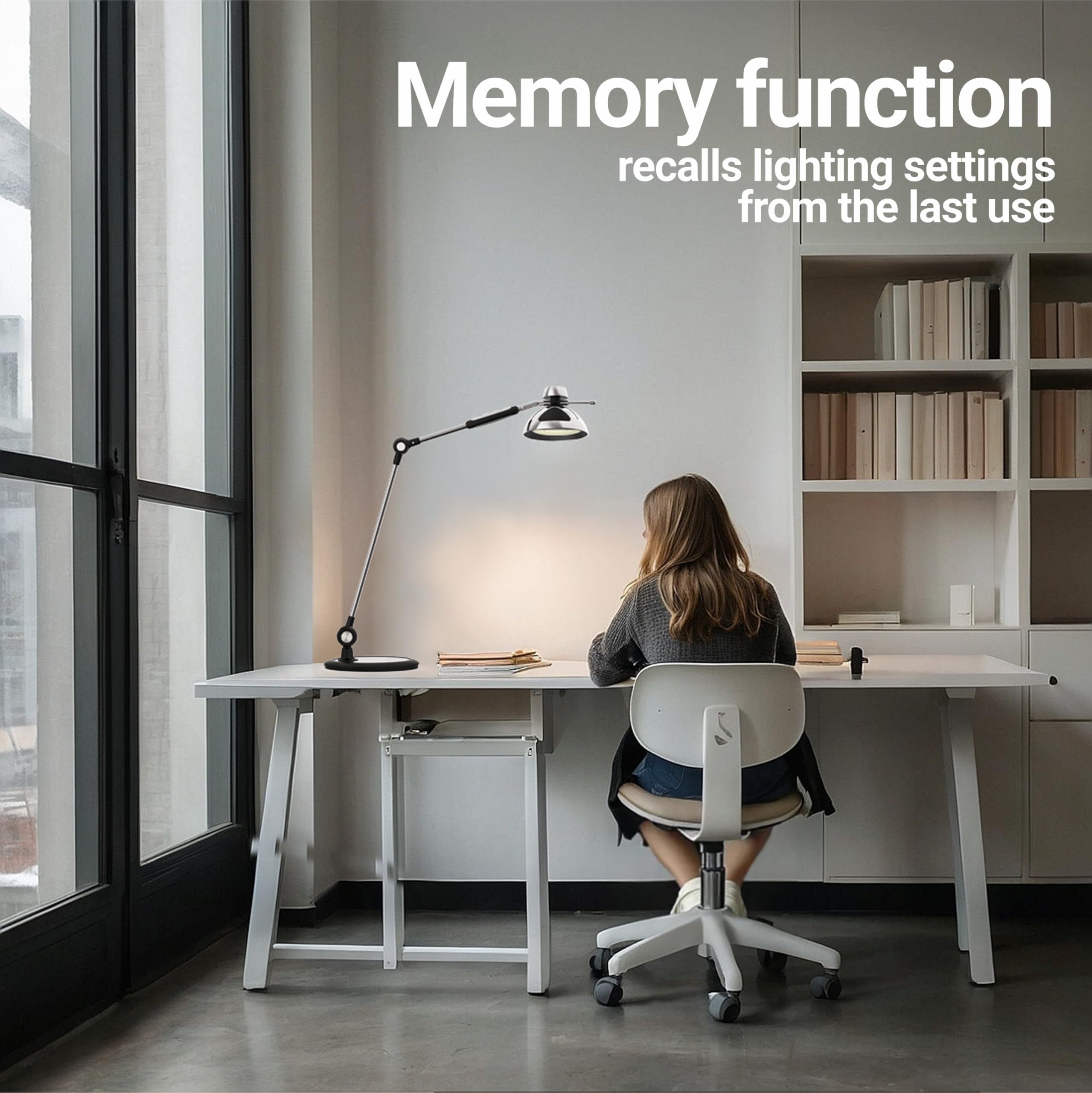 OTUS Tall LED Architect Desk Lamp with Gesture Control