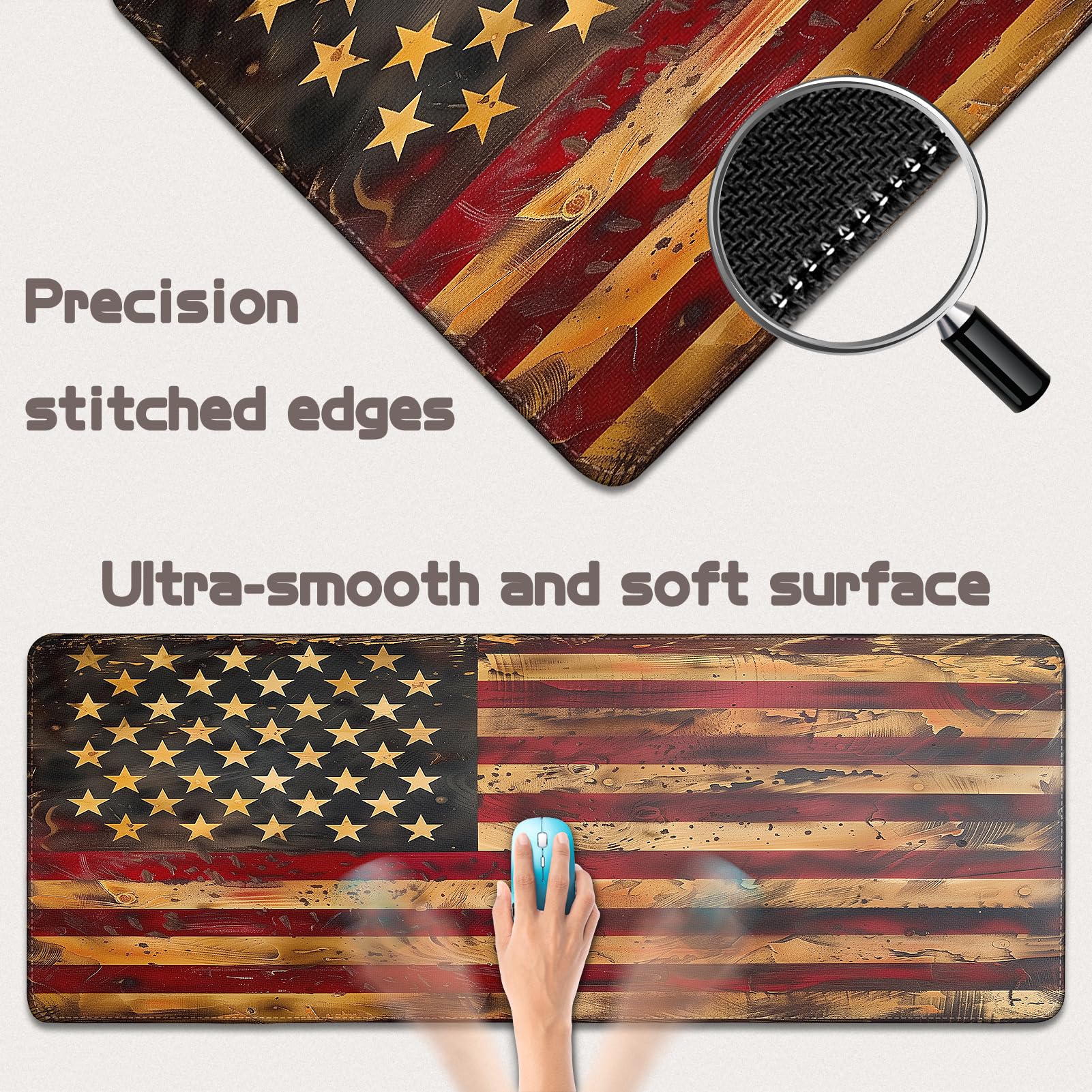 31.5-Inch Extended Gaming Mouse Pad with Non-Slip Base