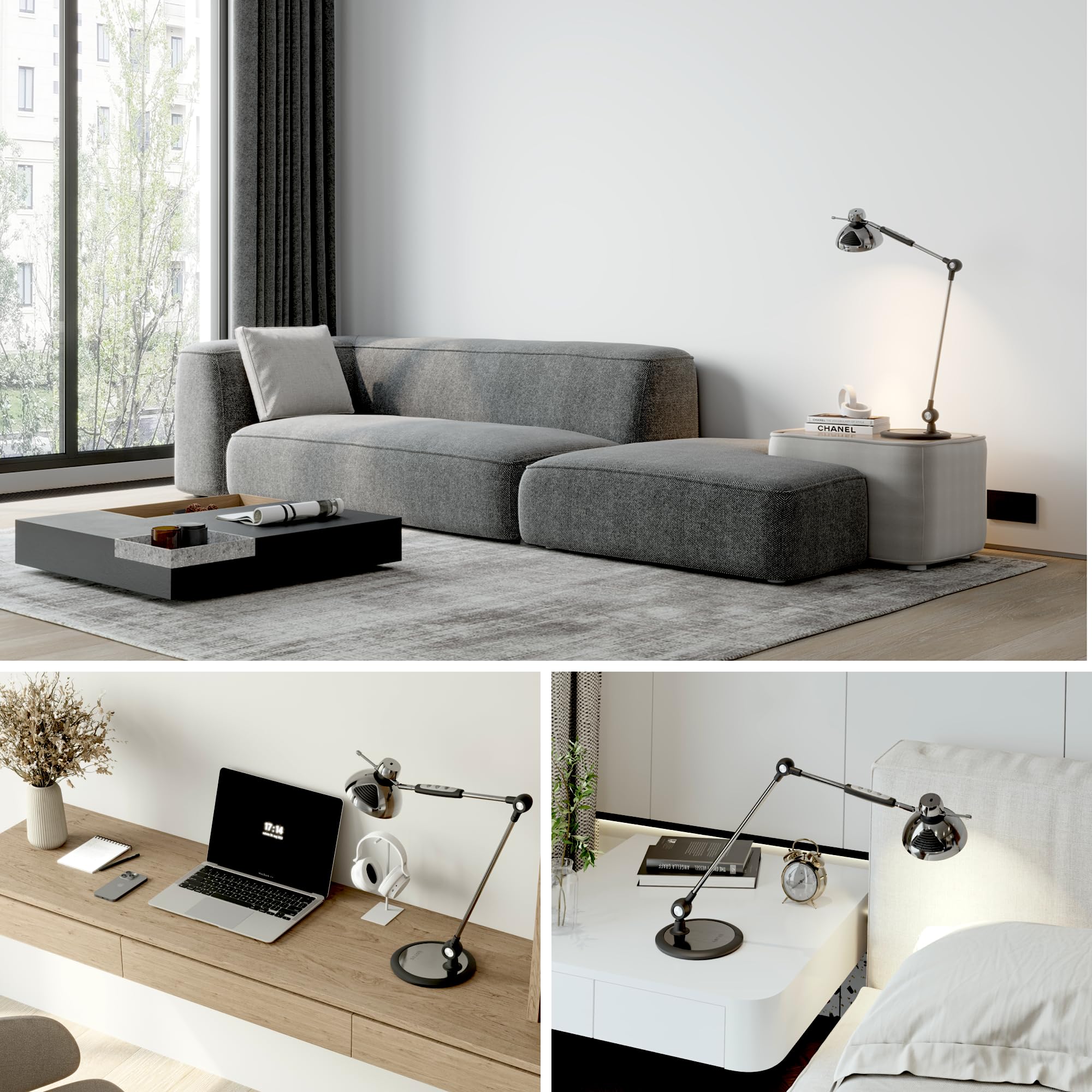 OTUS Tall LED Architect Desk Lamp with Gesture Control