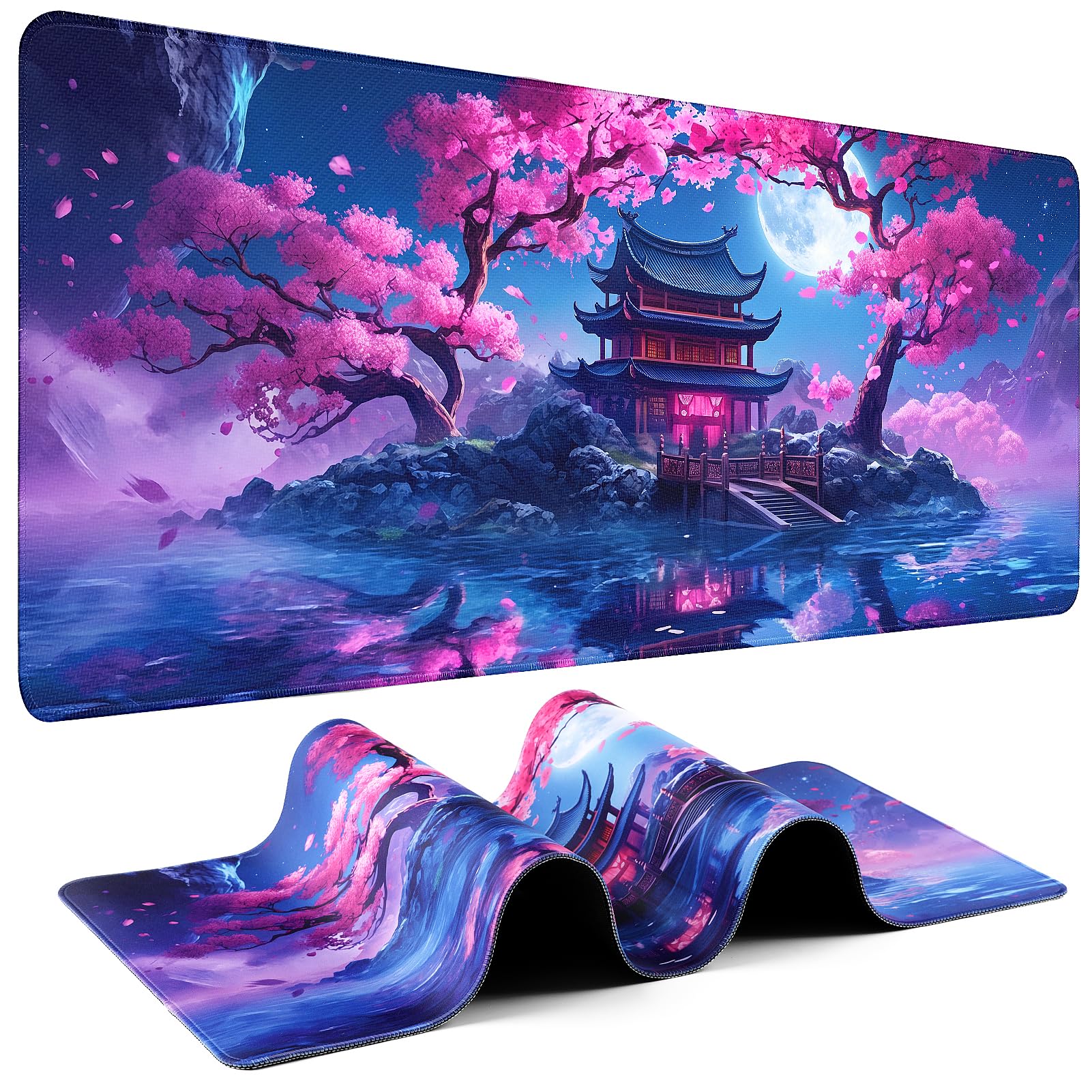 31.5-Inch Extended Gaming Mouse Pad with Non-Slip Base