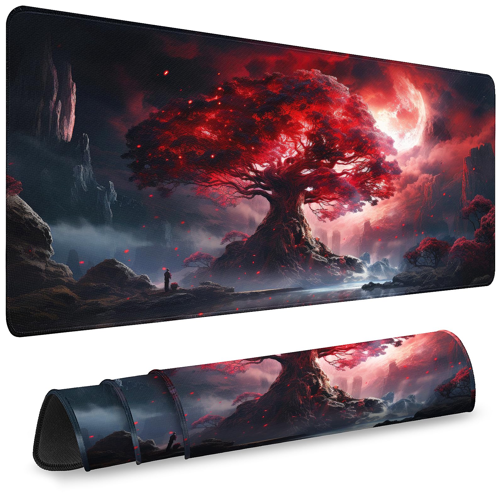 31.5-Inch Extended Gaming Mouse Pad with Non-Slip Base