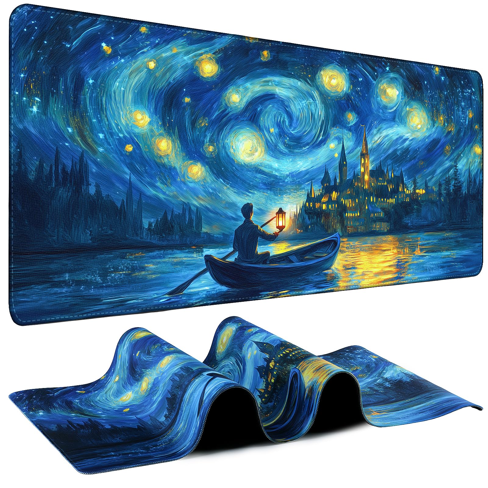 31.5-Inch Extended Gaming Mouse Pad with Non-Slip Base