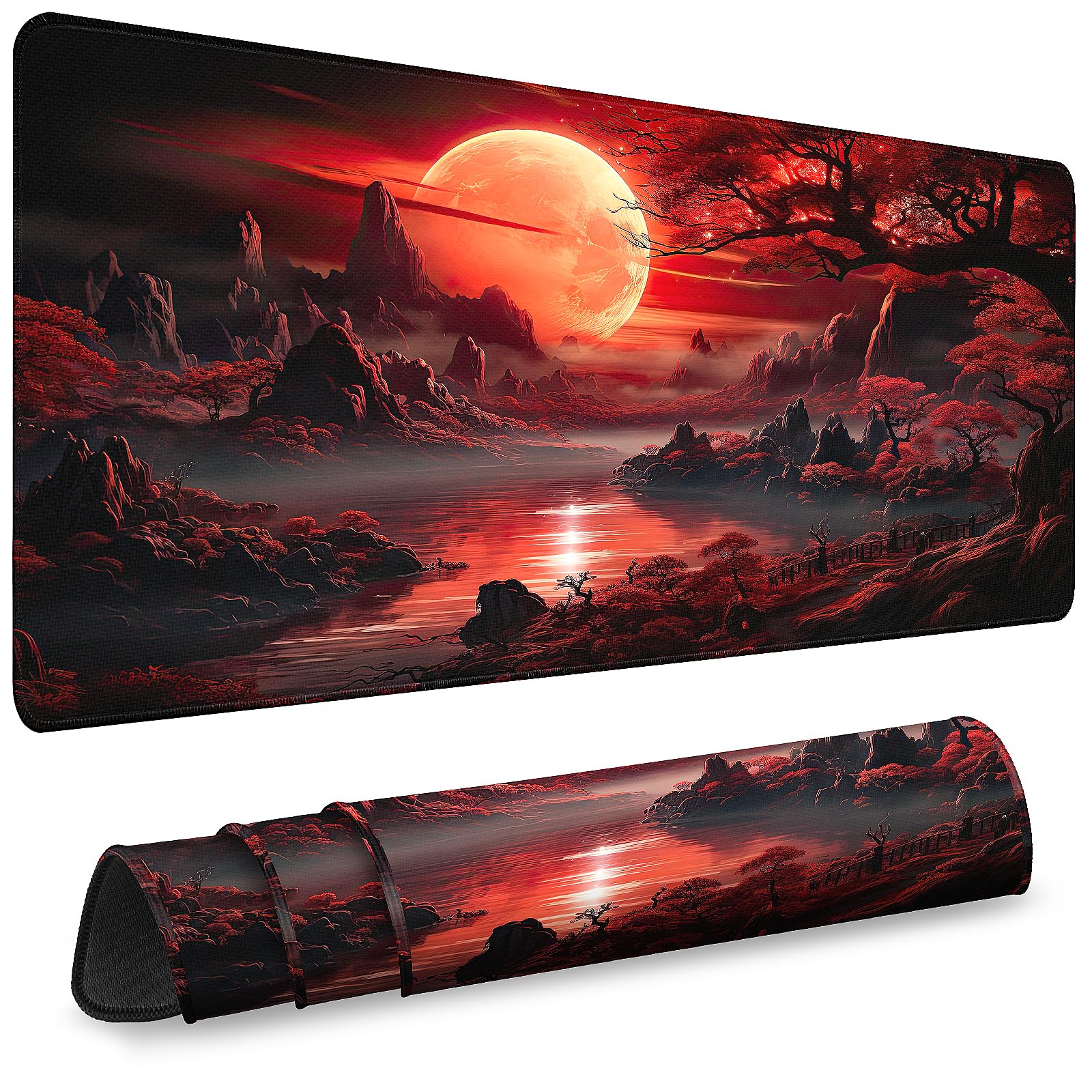 31.5-Inch Extended Gaming Mouse Pad with Non-Slip Base