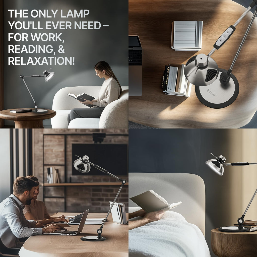 OTUS Tall LED Architect Desk Lamp with Gesture Control
