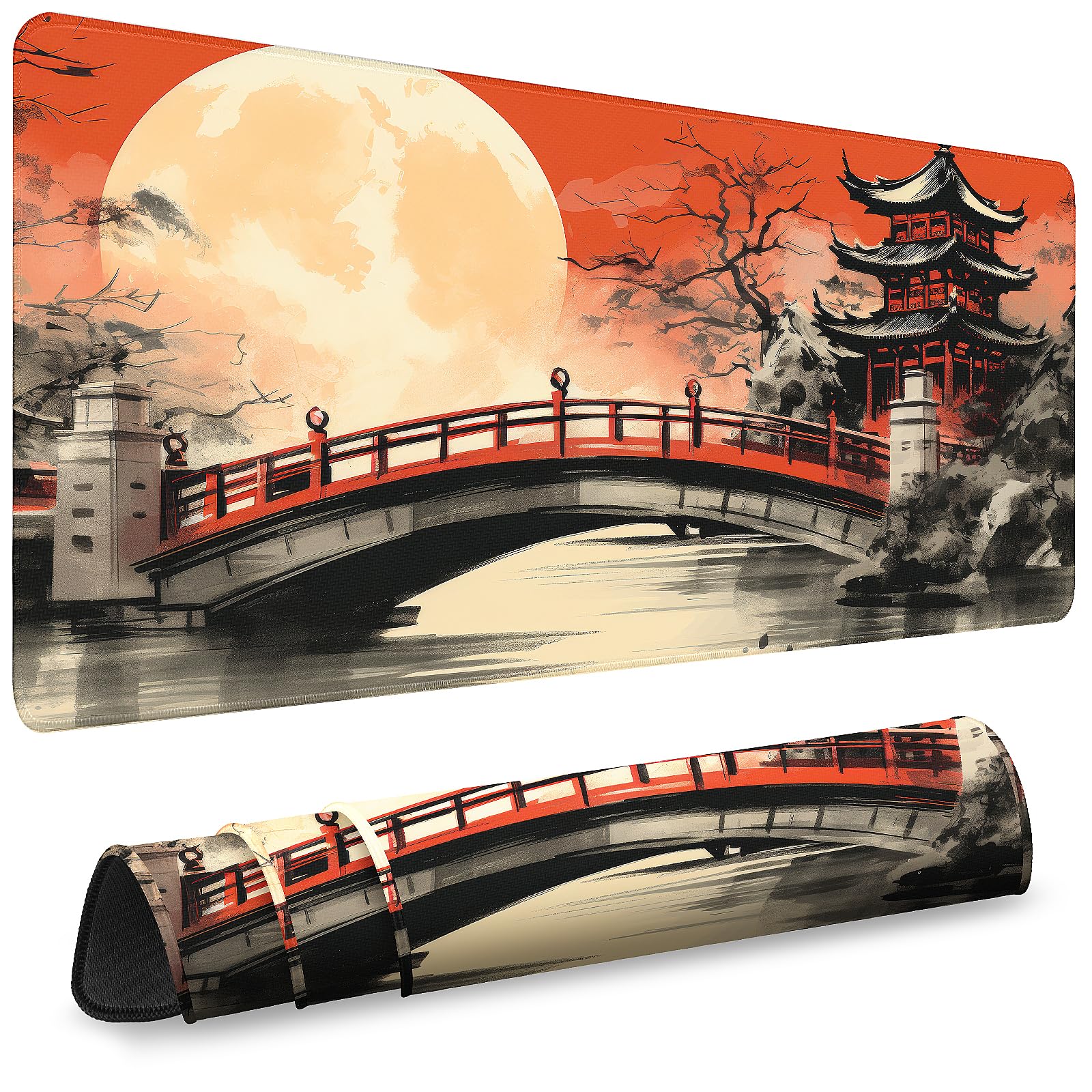 31.5-Inch Extended Gaming Mouse Pad with Non-Slip Base