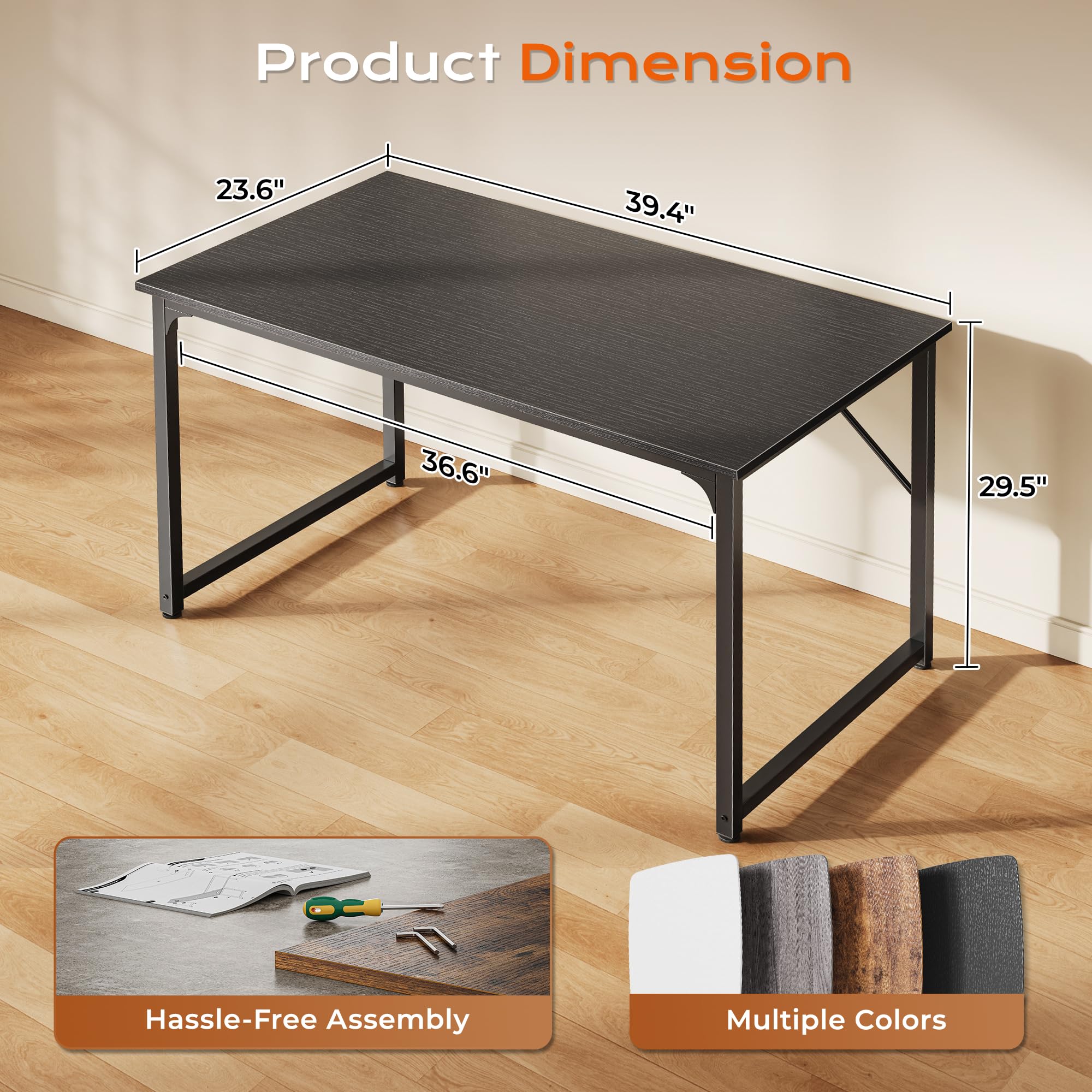 PRAISUN Computer Desk for Home Office and Study Use