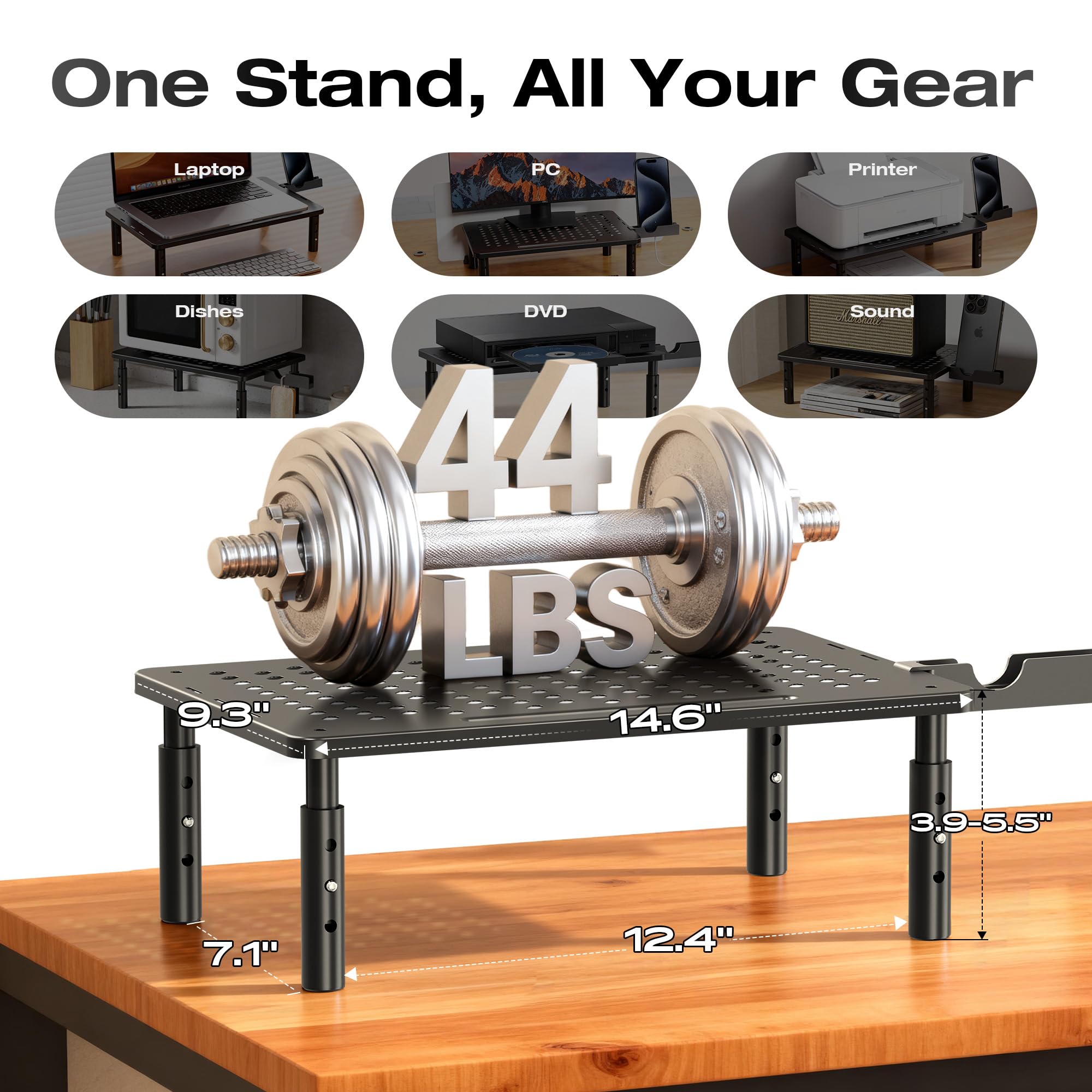 Canyora Computer Monitor Stand for Desk and Office Setup