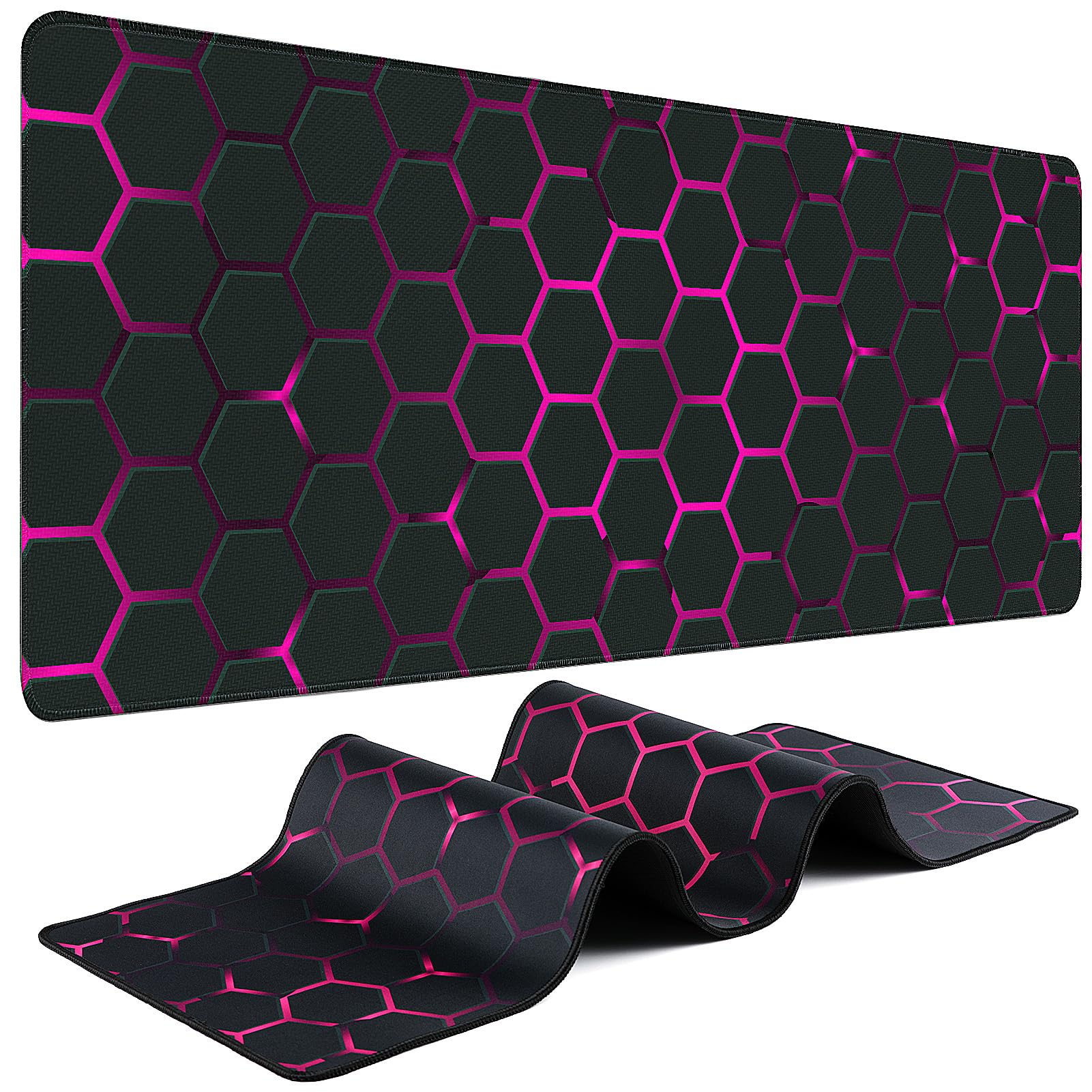 31.5-Inch Extended Gaming Mouse Pad with Non-Slip Base