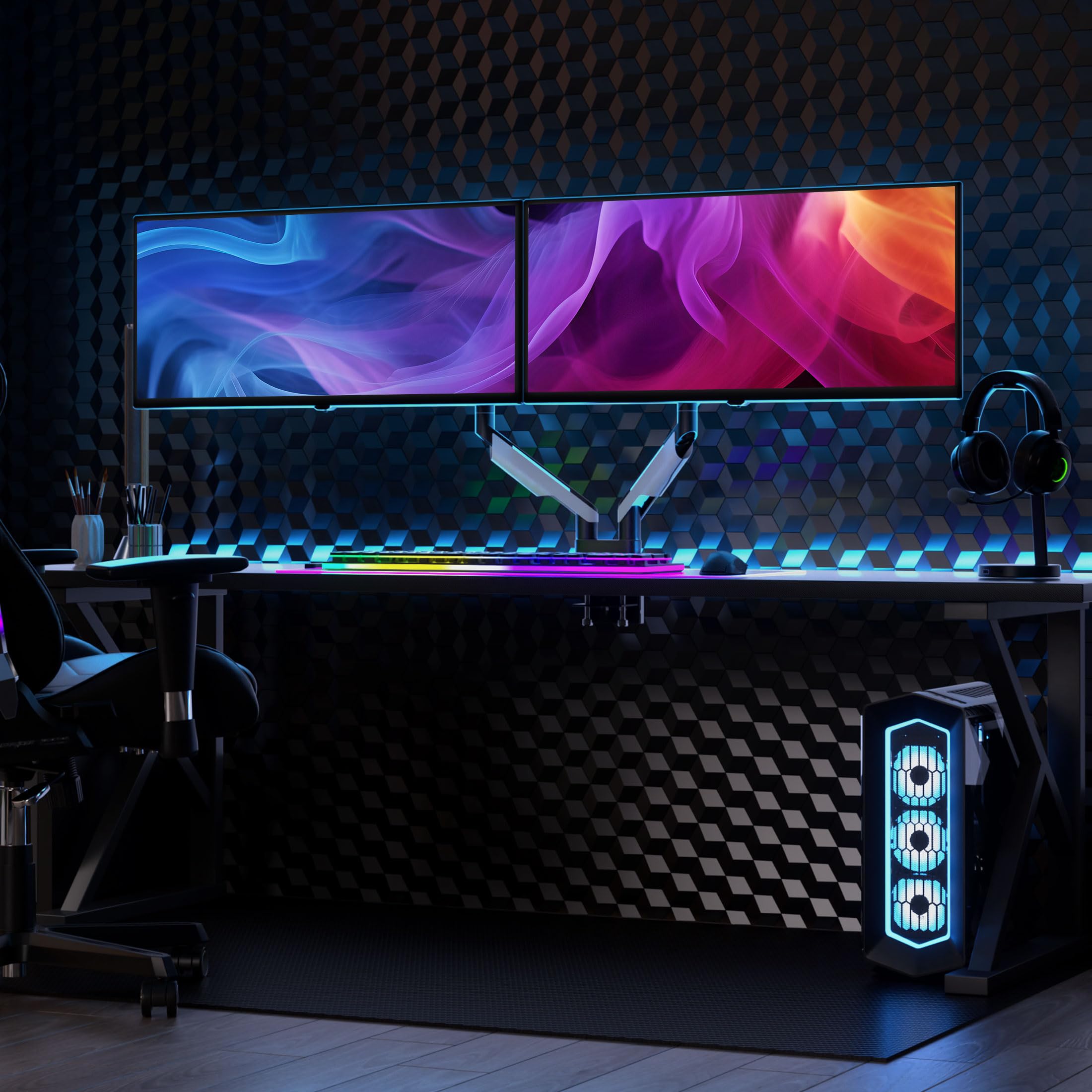 Mount-It! Heavy-Duty Dual Monitor Arm for 35-Inch Screens
