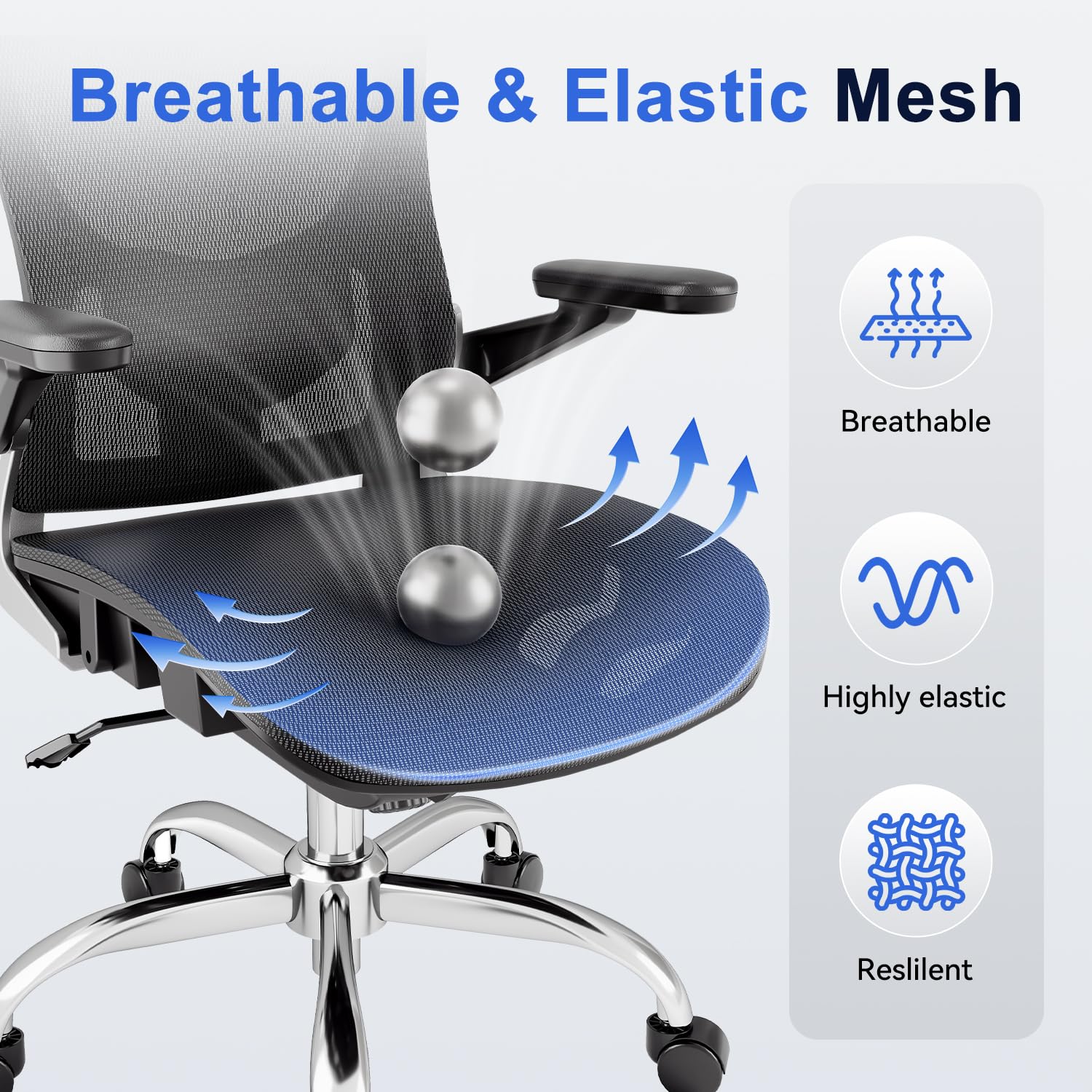Ergonomic Office Chair with Adjustable Lumbar Support
