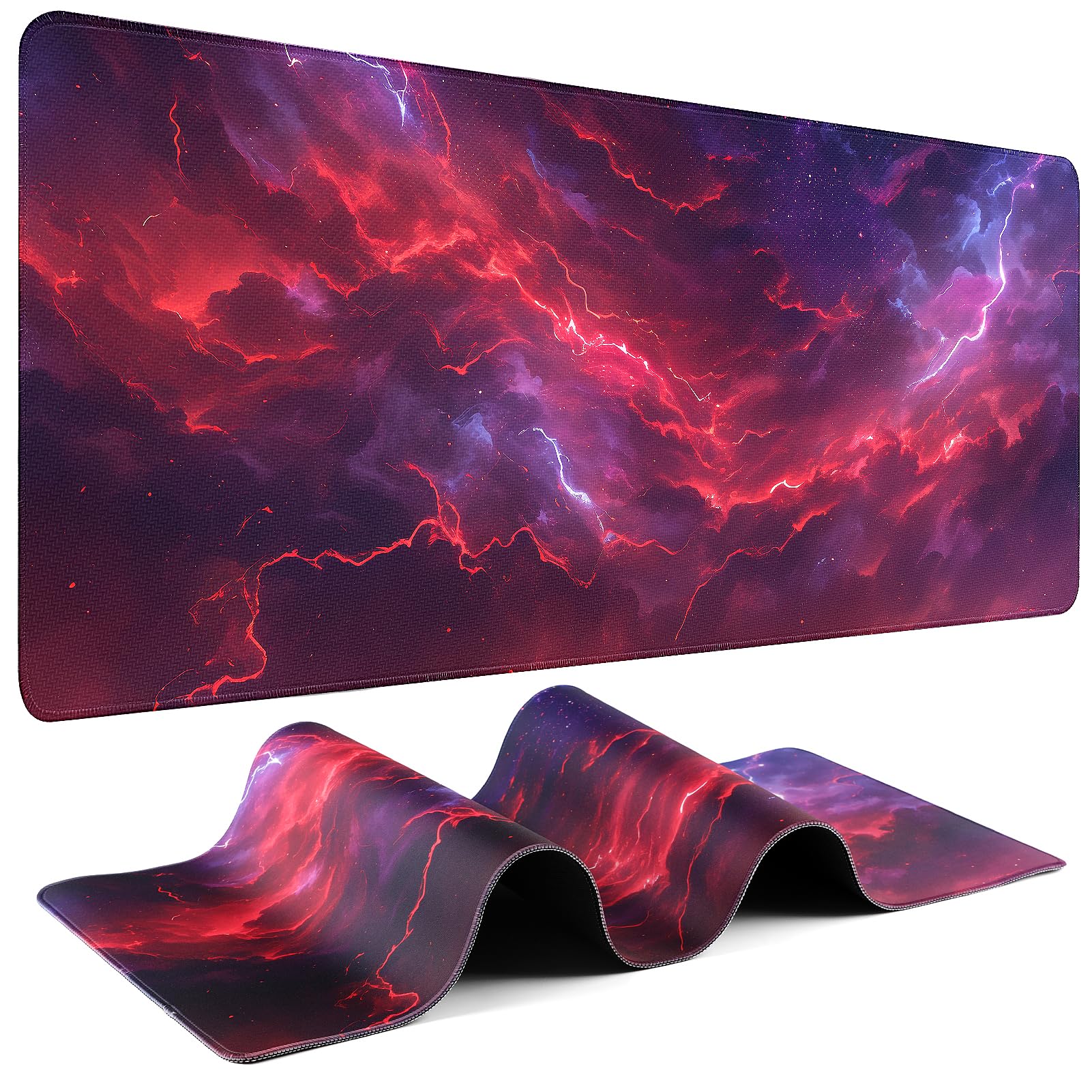 31.5-Inch Extended Gaming Mouse Pad with Non-Slip Base