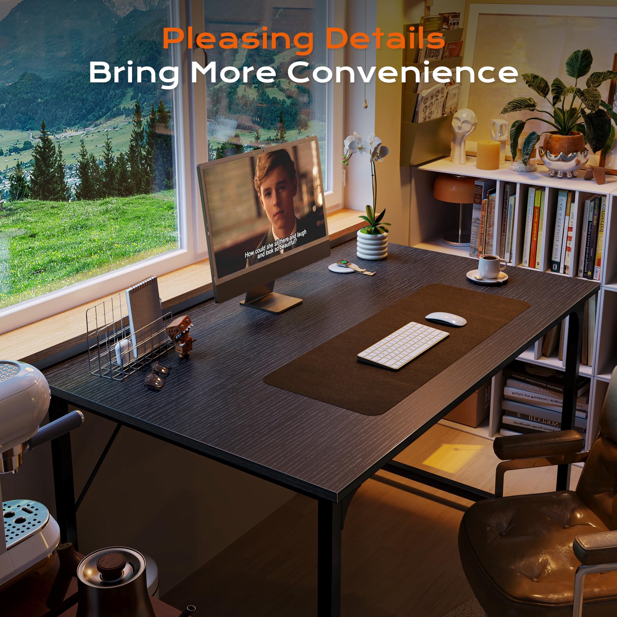 PRAISUN Computer Desk for Home Office and Study Use